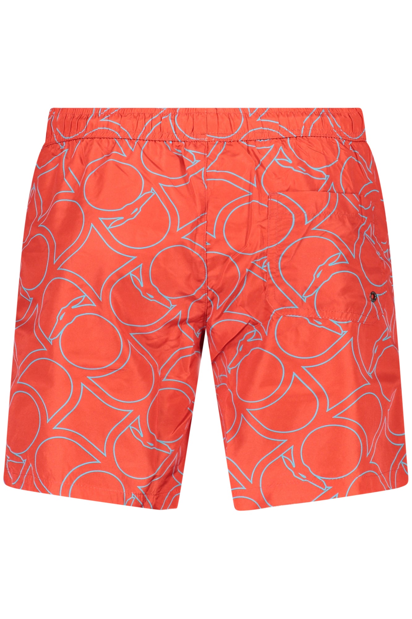 TRU2MBM07_RO11RED – Herrenbadehose Rot - Elegantes Design mit Monogramm und Details – Größe: S, M, L, XL, 2XL – Farbe: Rosso