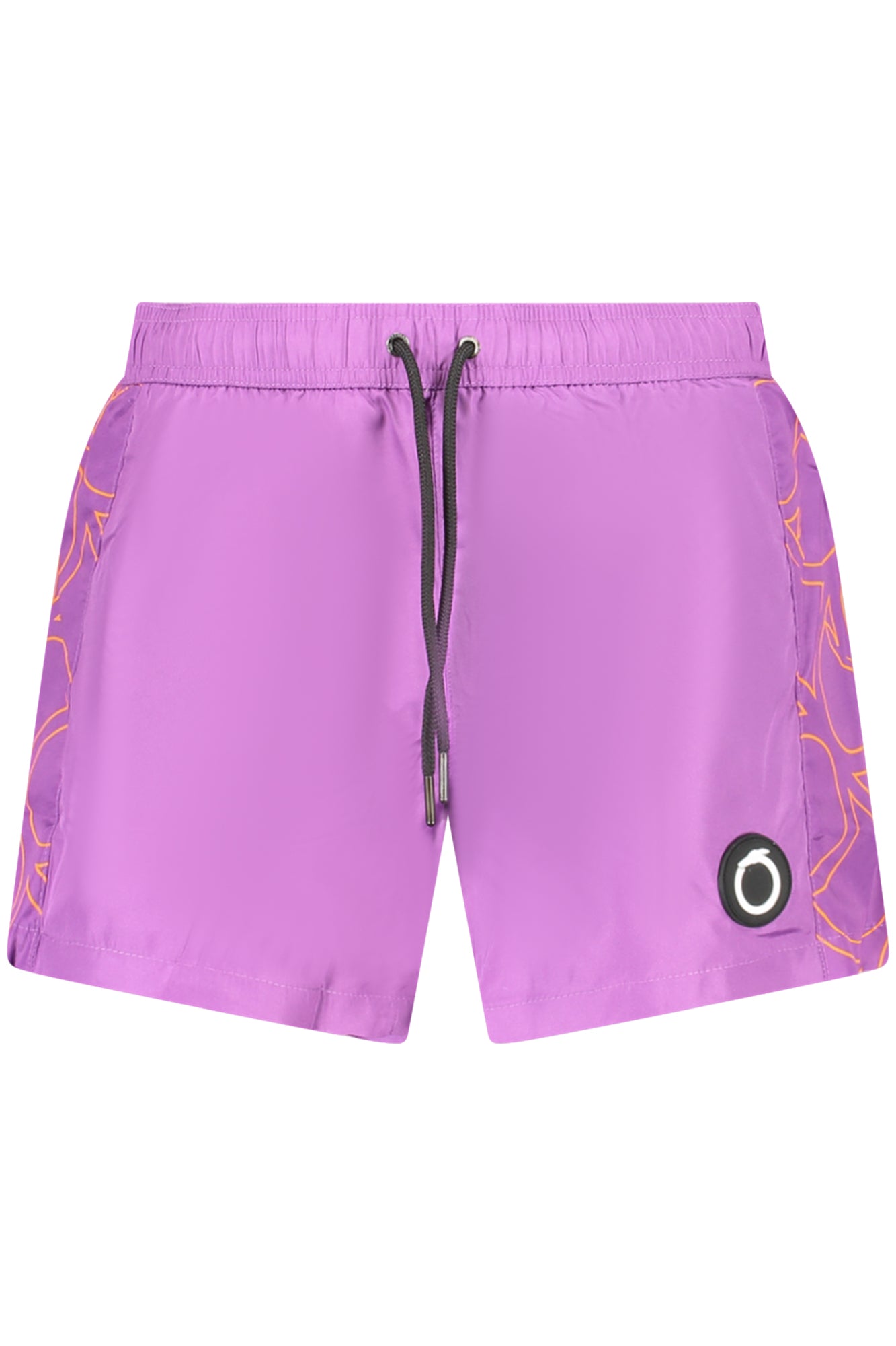 TRU2MBS02_VI15PURP – Elegante Herren-Badeshorts: Violett, Monogramm, Elastikbund & Tasche – Größe: S, M, L, XL, 2XL – Farbe: Viola