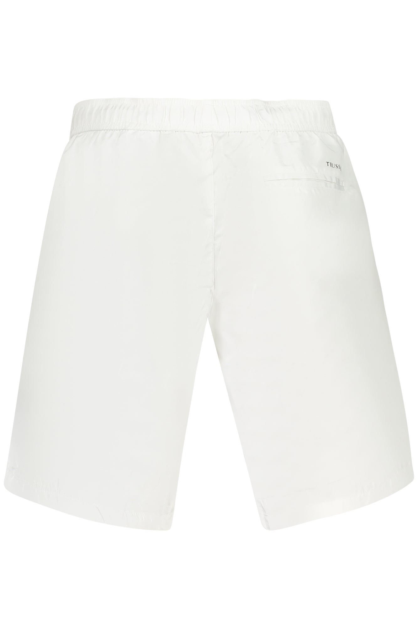 TRU2MBL01_BI01WHIT – Herren Weiße Shorts mit Druck - Sportlich mit Kordelzug und Taschen – Größe: S, M, L, XL, 2XL – Farbe: Bianco