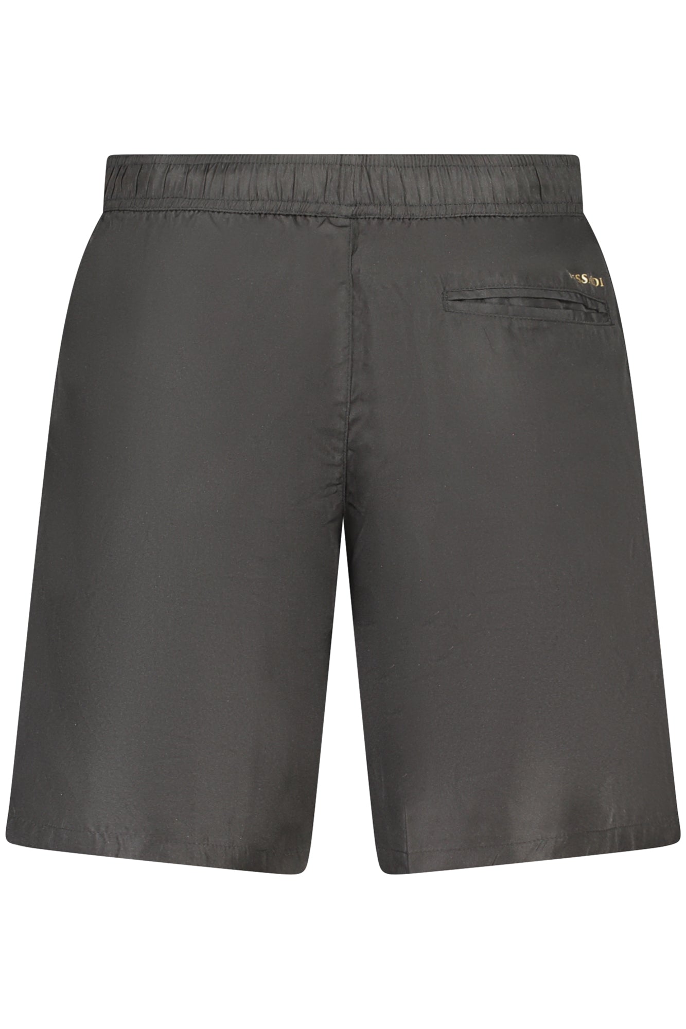 TRU2MBL01_NE06BLKG – Herren Kurze Hose Schwarz mit Kordelzug und Logoprint - 3 Taschen – Größe: S, M, L, XL, 2XL – Farbe: Nero