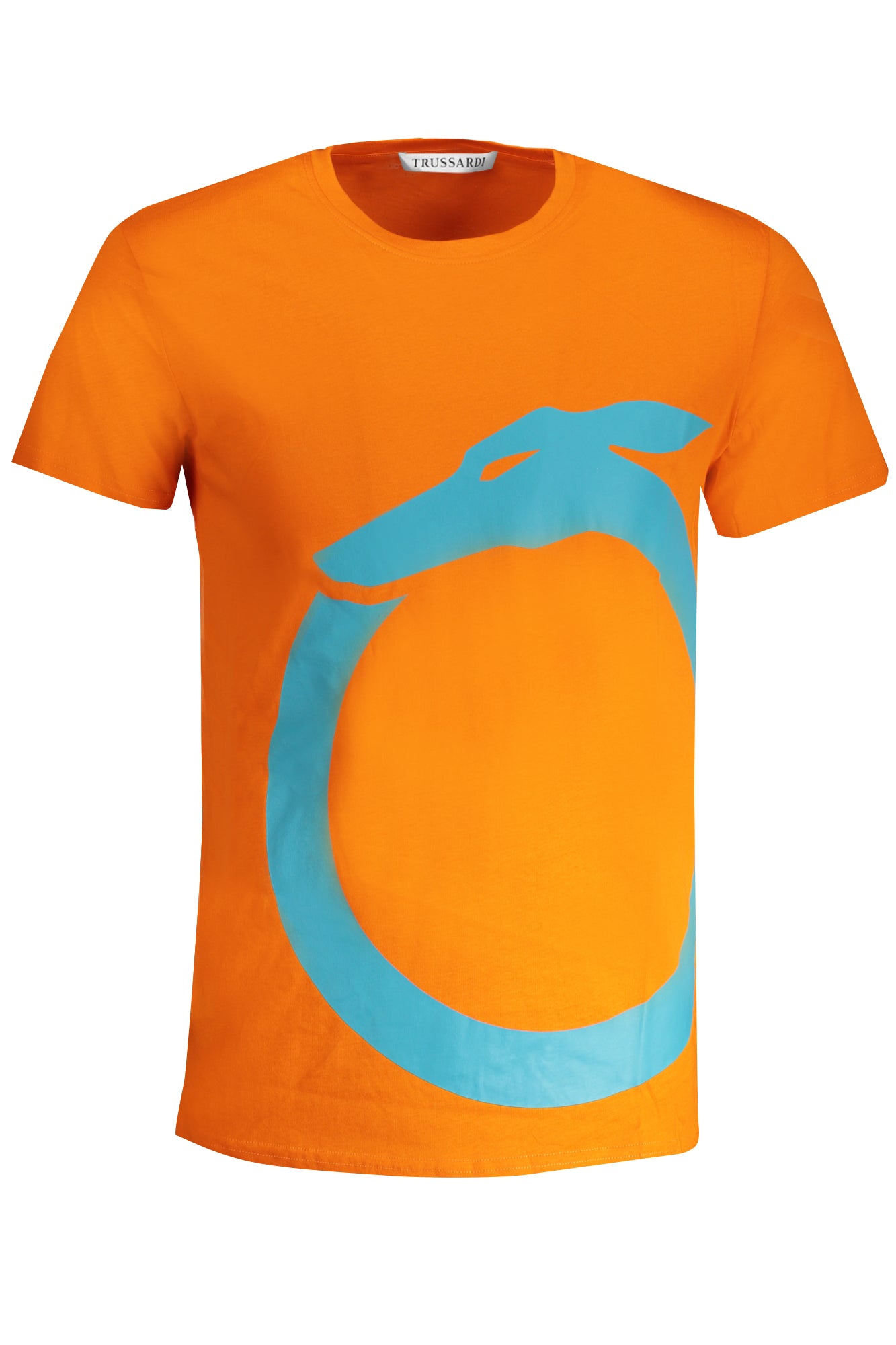 TRU2MTS01_AR10ORA – Herren-T-Shirt Orange: Kurzarm, Rundhals, Bedruckt mit Logo – Größe: S, M, L, XL, 2XL – Farbe: Arancione