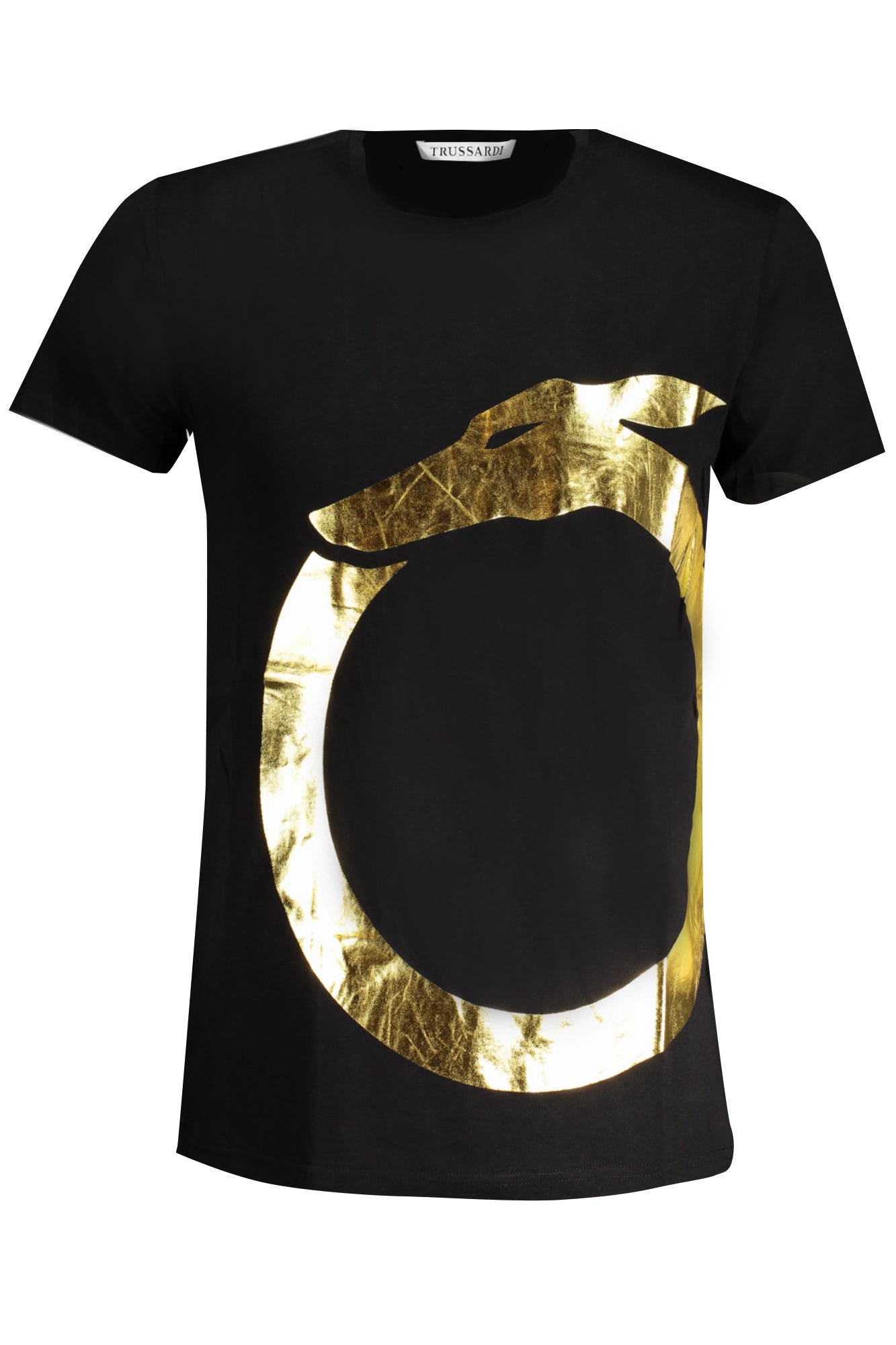 TRU2MTS01_NE06BLKG – Herren Kurzarm T-Shirt Schwarz - Rundhals mit Logodruck – Größe: S, M, L, XL, 2XL – Farbe: Nero