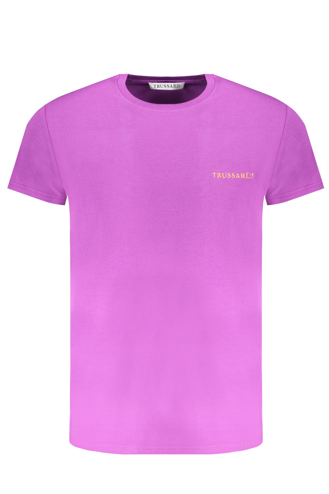 TRU2MTS02_VI15PURP – Stilvolles Herren Kurzarm-T-Shirt in Violett mit Logodruck – Größe: S, M, L, XL, 2XL – Farbe: Viola