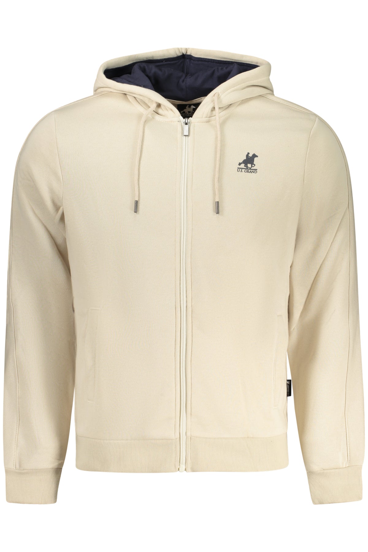 AU02822MAGELLANO_BEA0952 – Herren-Sweatshirt mit Reißverschluss Beige – Kapuzenpullover mit Taschen – Größe: S, M, L, XL, 2XL, 3XL – Farbe: Beige