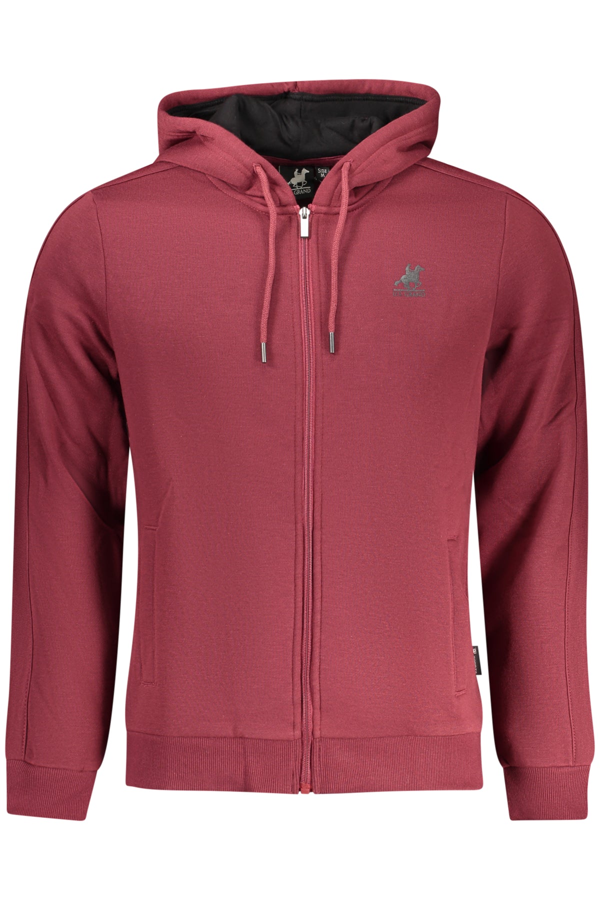 AU02822MAGELLANO_ROA9150 – Herren-Sweatjacke mit Kapuze und Reißverschluss in Rot, gefüttert – Größe: S, M, L, XL, 2XL, 3XL – Farbe: Rosso