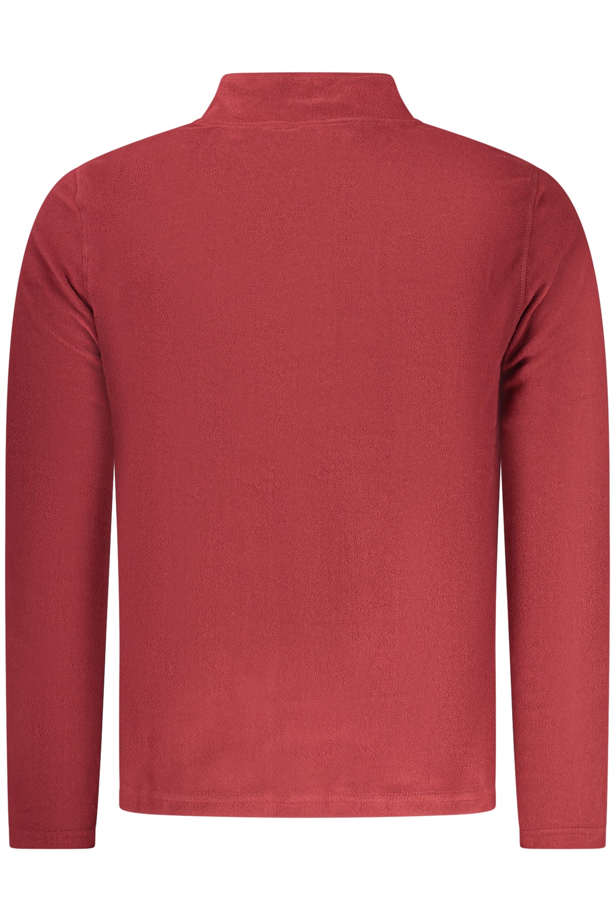AU02831JUPITER_ROA9150 – Stilvolles Rotes Herren-Fleece ohne Reißverschluss mit Stickerei – Größe: S, M, L, XL, 2XL, 3XL – Farbe: Rosso