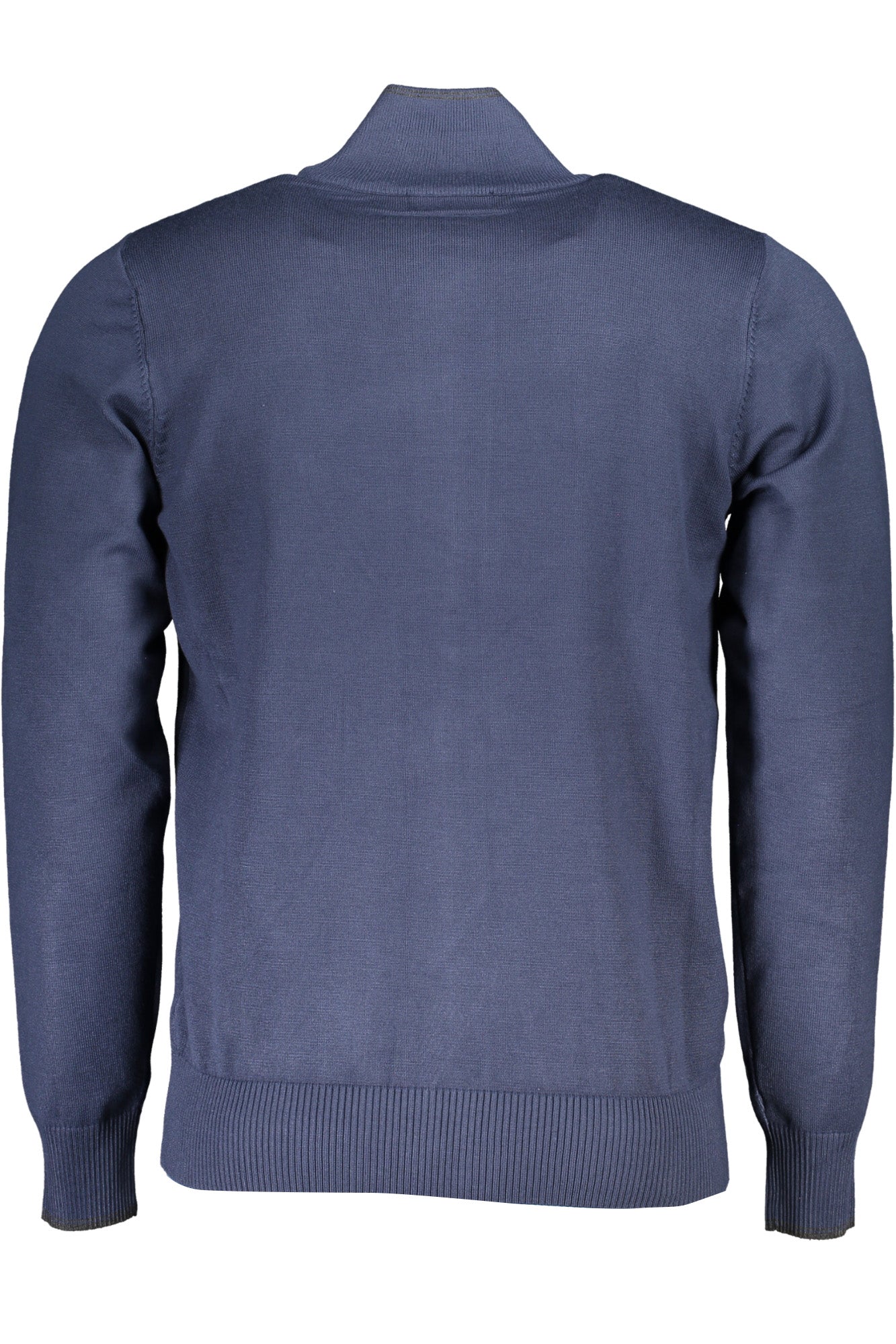 USTR209_BLCOPIATIV – Eleganter Herren-Cardigan: Blaue Strickjacke mit Kontrastdetails – Größe: M, L, XL, 2XL, 3XL – Farbe: Blu