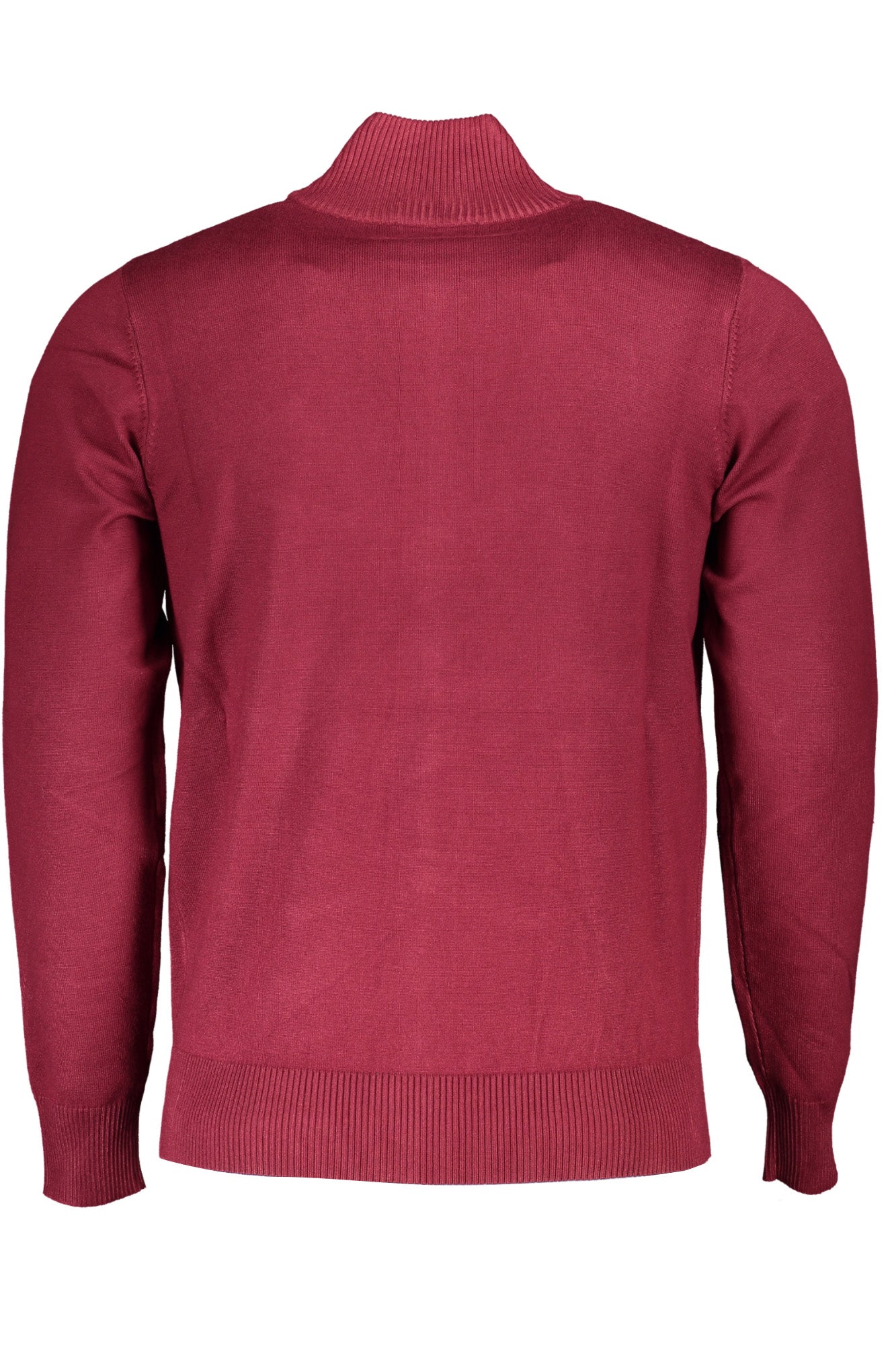 USTR204_ROROSSO – Herren-Cardigan in Rot mit Stickerei und Reißverschluss – Größe: M, 2XL, L – Farbe: Rosso