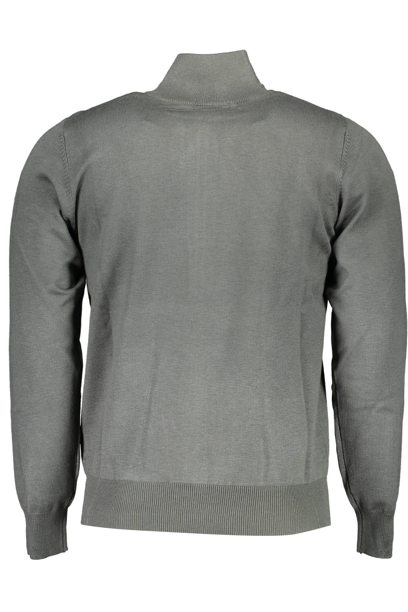 USTR204_VERDE_VERDE – Herren Strickjacke Grün mit Reißverschluss & Stickerei - Eleganter Look – Größe: M, 2XL – Farbe: Verde