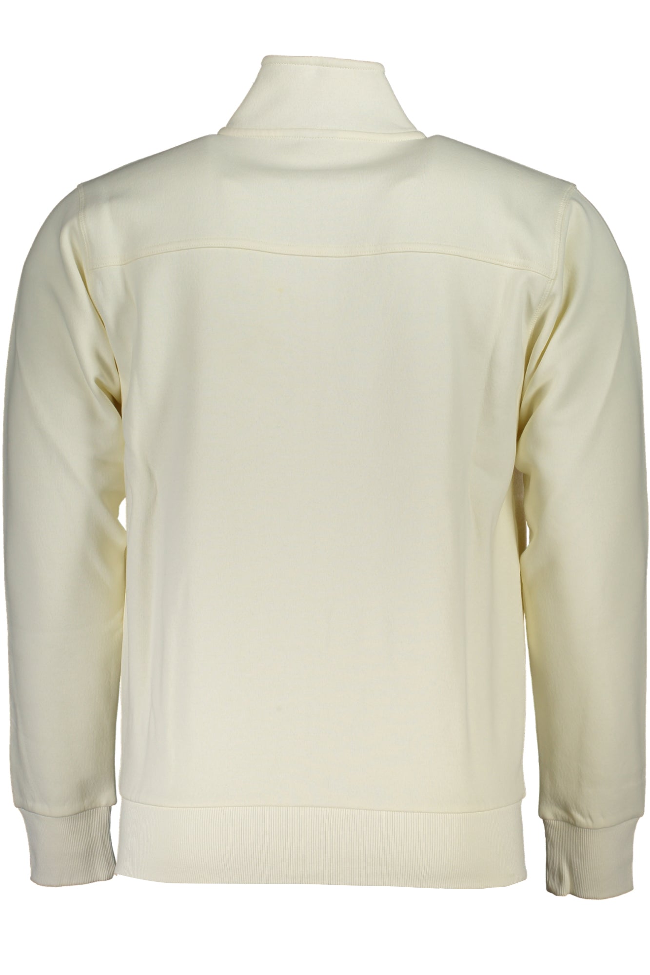 USF178_BIOFF-WHIT – Weiße Herren-Sweatjacke mit Reißverschluss und Stickerei – Größe: 2XL, 3XL, M, L, XL – Farbe: Bianco