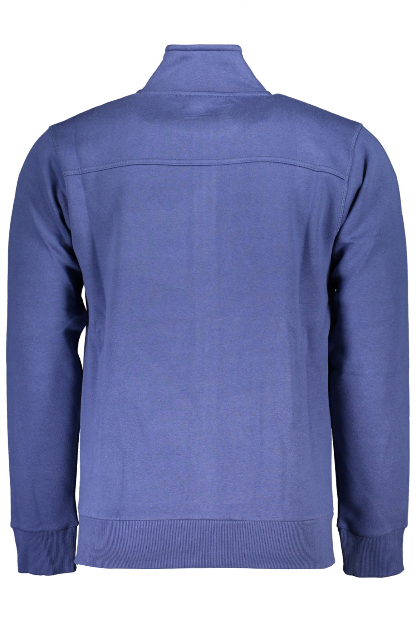 USF178_BLDENIM – Herren Sweatshirt Blau mit Reißverschluss und Stickerei - Elegant & Praktisch – Größe: M, L, XL, 2XL, 3XL – Farbe: Blu