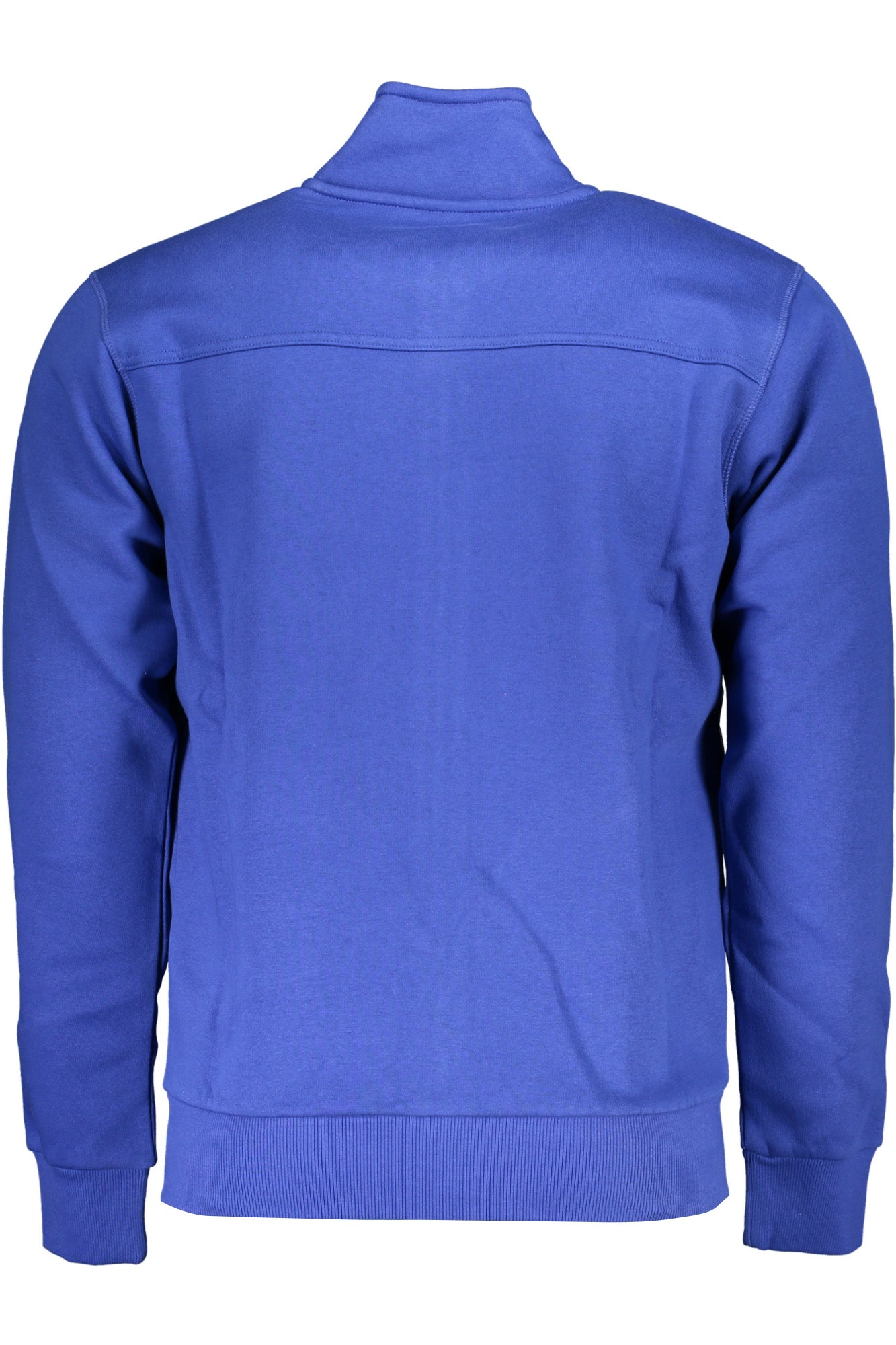 USF178_BLINDACO – Herren Sweatshirt Blau Langarm mit Reißverschluss und Stickerei – Größe: M, L, XL, 2XL, 3XL – Farbe: Blu