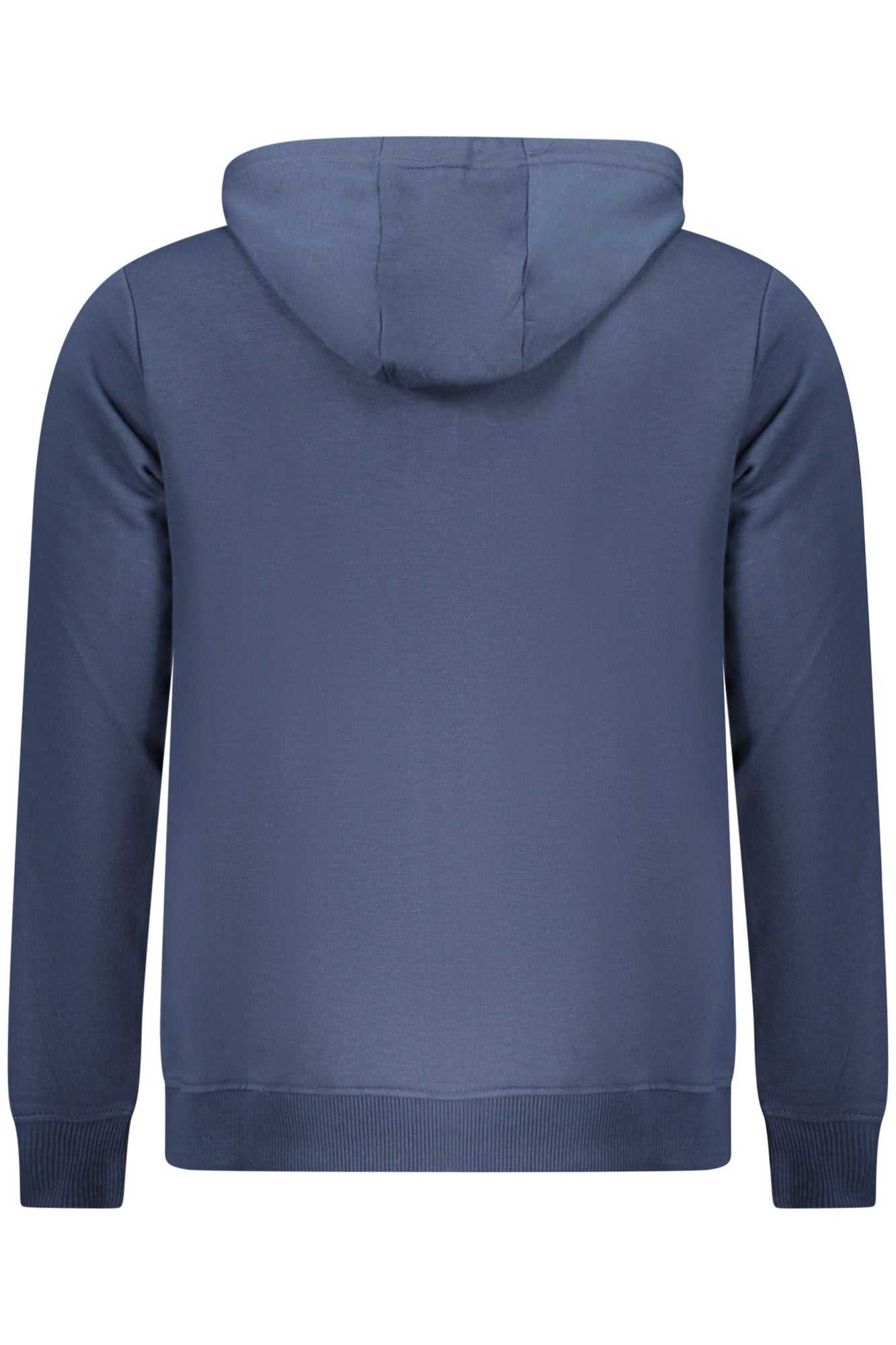 AU02655_BL1NAVY – Herren Sweatshirt Blau mit Kapuze, Reißverschluss & Stickerei – Größe: S, M, L, XL, 2XL, 3XL – Farbe: Blu