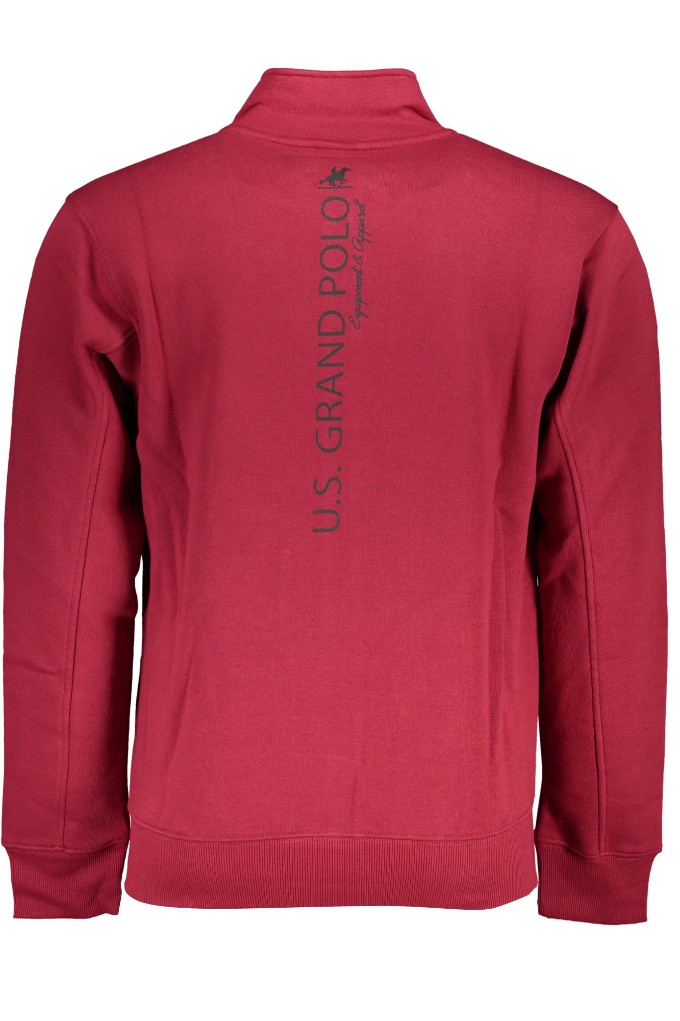 USF897_ROROSSO – Rotes Herren Sweatshirt mit Reißverschluss und Futter - Stilvoll & Praktisch – Größe: M, L, XL, 2XL, 3XL – Farbe: Rosso
