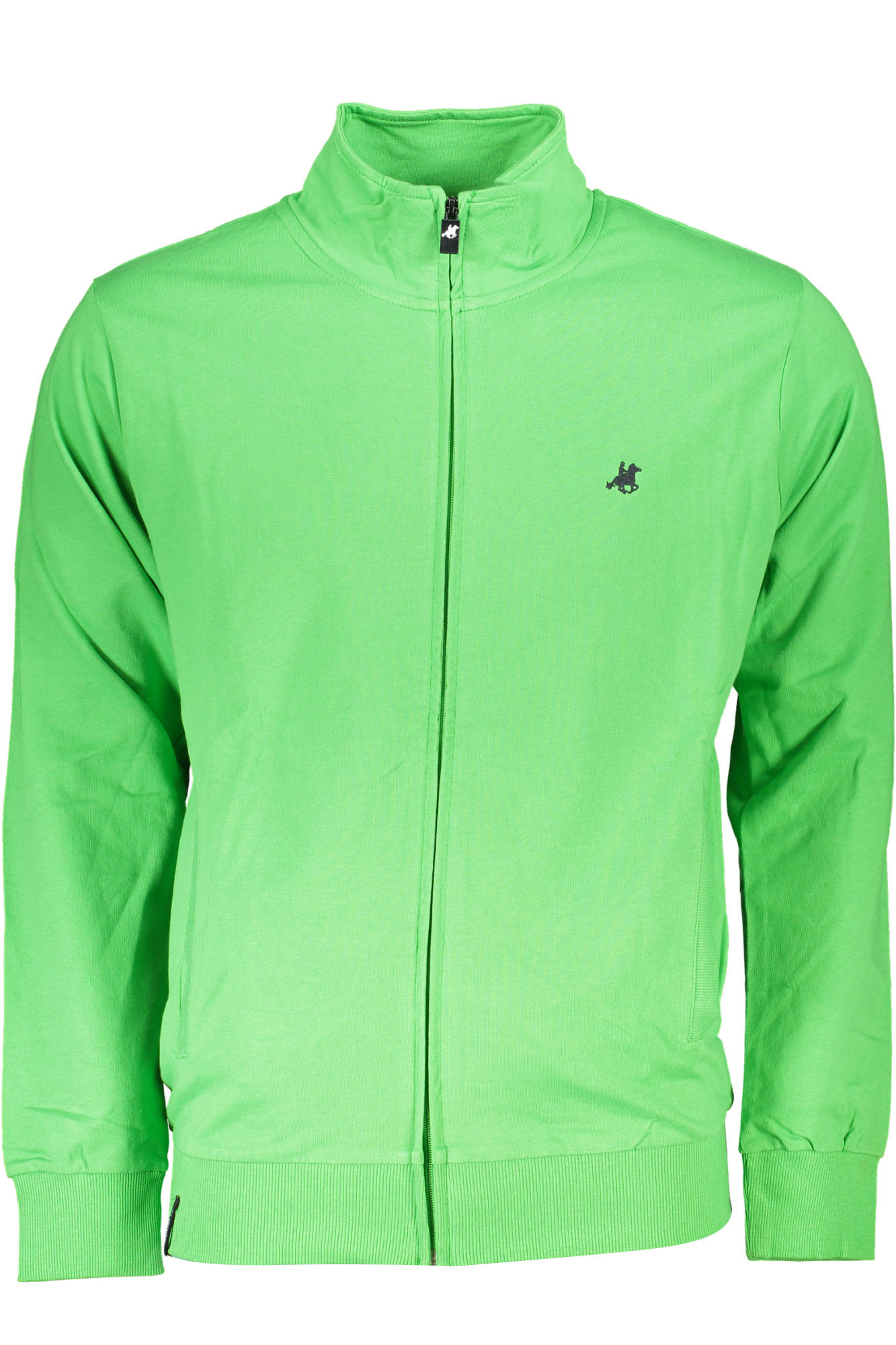USF-009_VERDE_VERDE – Herren Sweatshirt mit Reißverschluss und Stehkragen in Grün – Größe: M, 2XL – Farbe: Verde