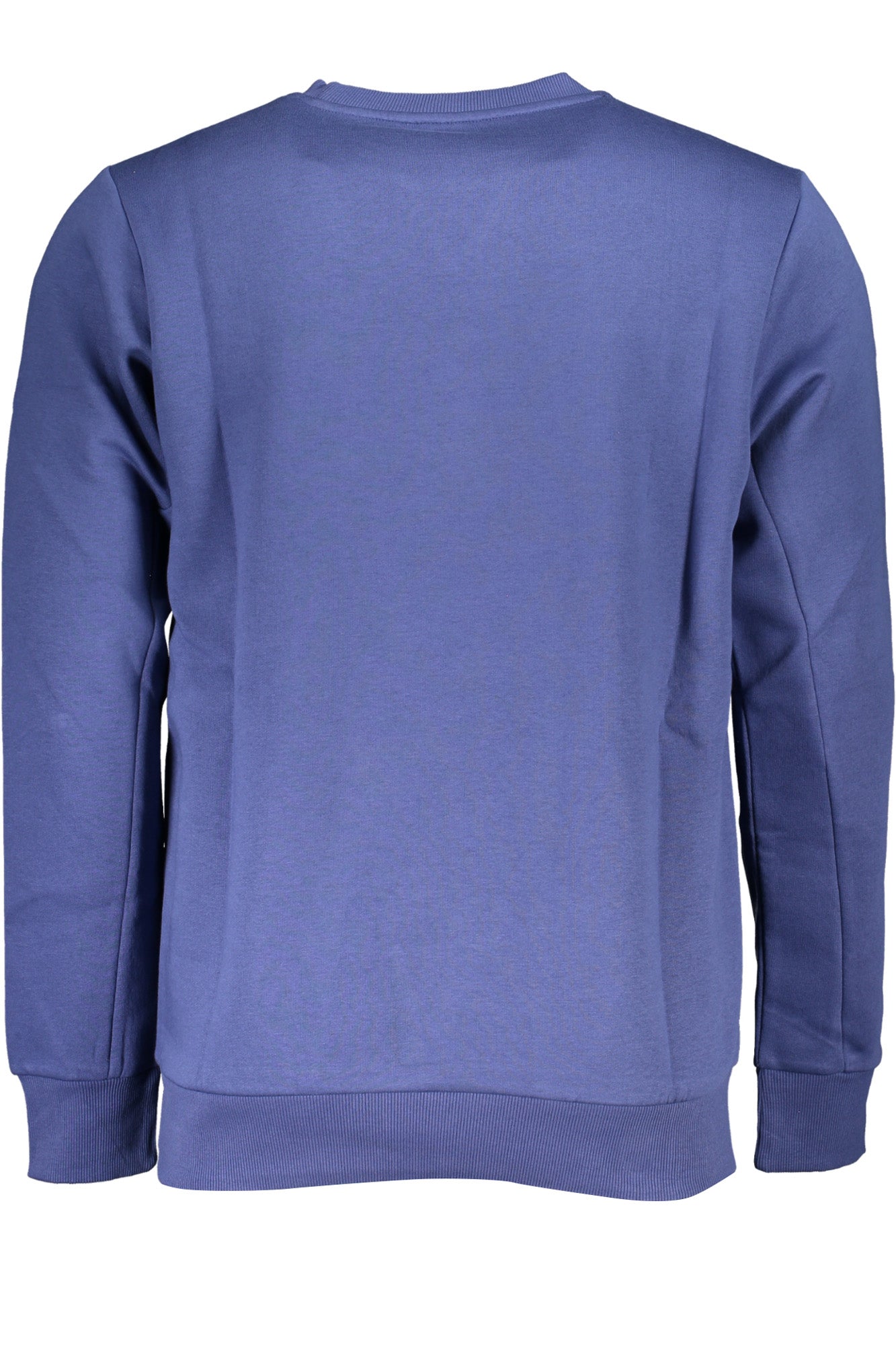 USF882_BLDENIM – Stilvolles Herren-Fleece-Sweatshirt in Blau mit Logo-Druck – Größe: 2XL, 3XL, M, XL – Farbe: Blu