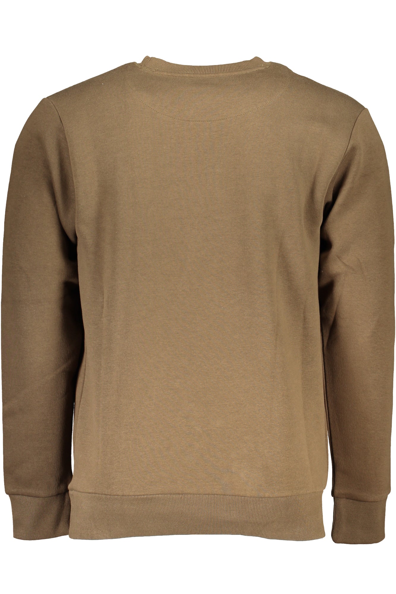 OUSF250_MAMORO – Braunes Herren-Sweatshirt - Gefüttert, Rundhals & Stickerei-Logo – Größe: 3XL, 4XL, 5XL, 6XL – Farbe: Marrone