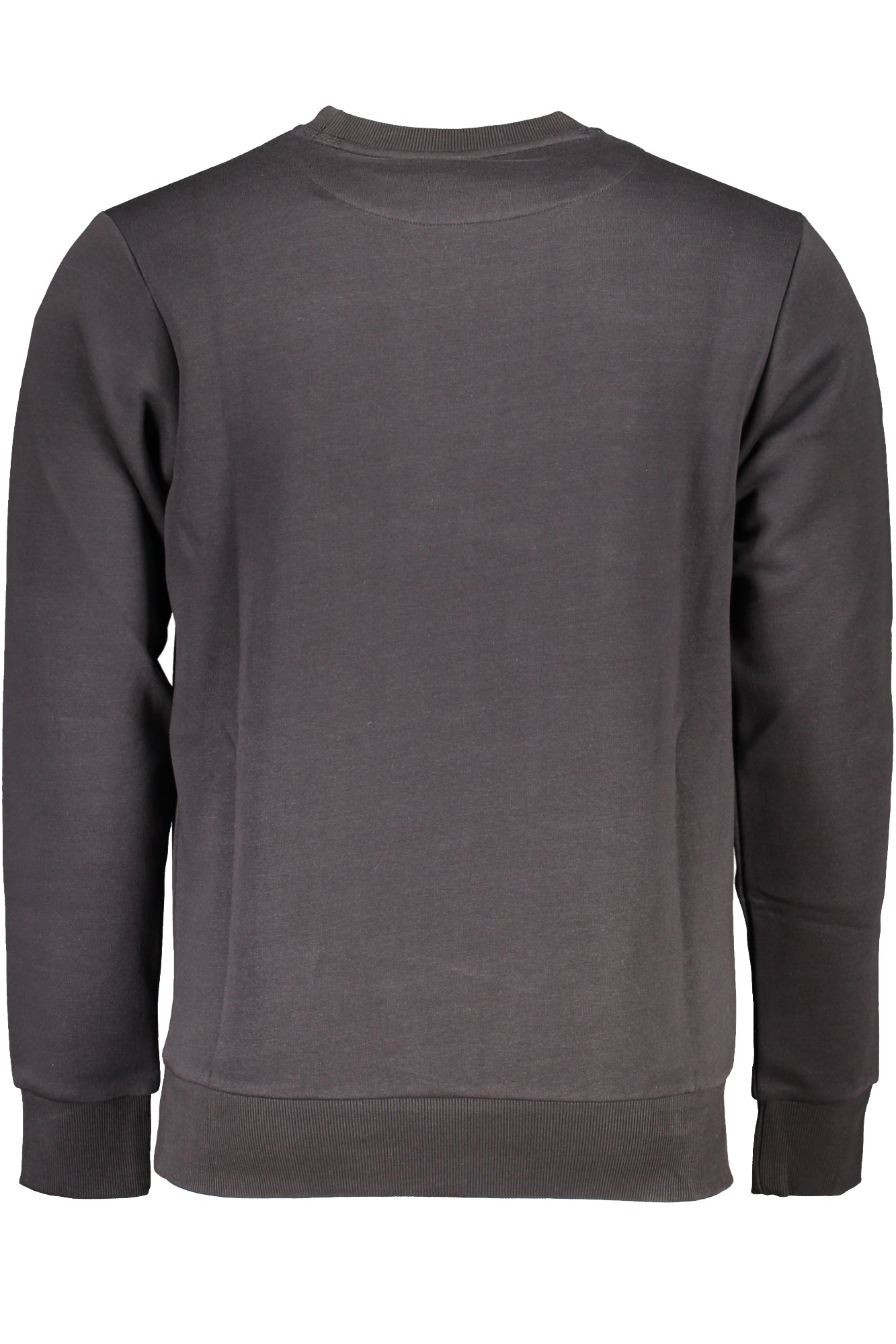 OUSF250_NENERO – Schwarzes Herren Sweatshirt: Oversize, langärmelig, gefüttert, Stickerei – Größe: 3XL, 4XL, 5XL – Farbe: Nero