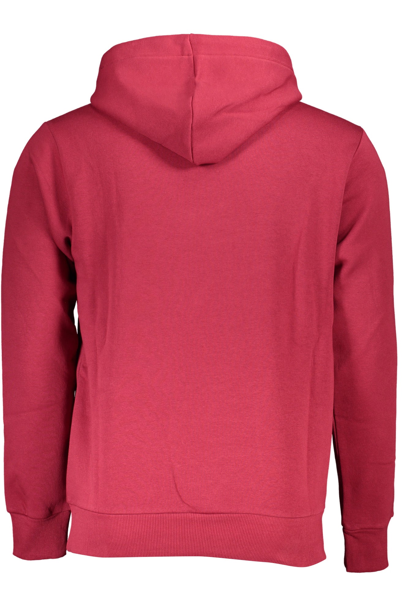 USF177_ROROSSO – Herren Roter Kapuzenpullover: Stickerei & Kontrastdetails – Größe: 2XL, 3XL – Farbe: Rosso