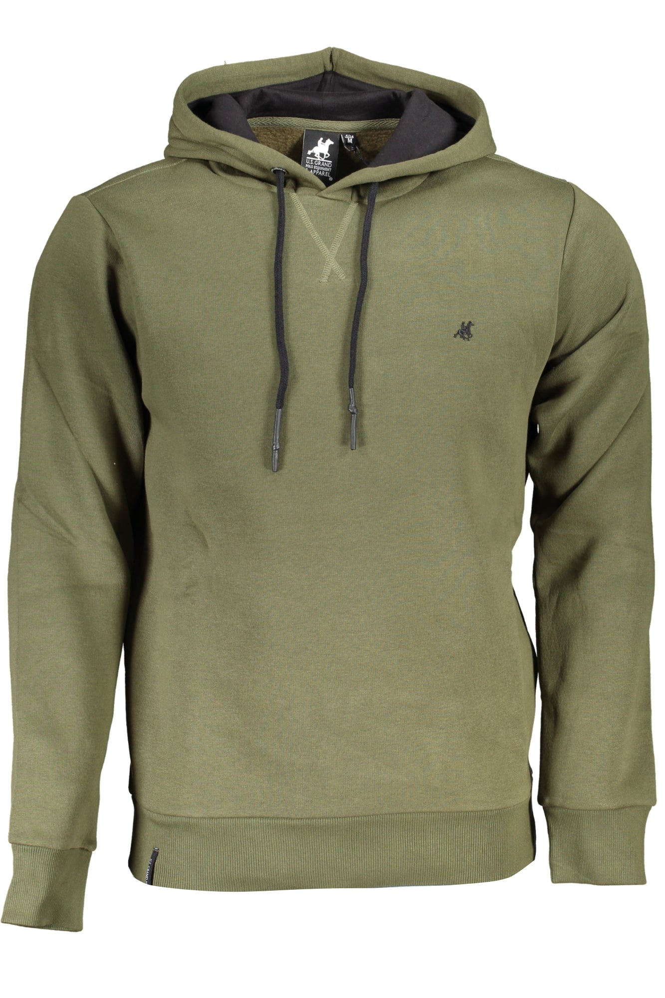 USF177_VEV.MILITA – Grüner Herren-Kapuzenpullover mit Stickerei & Kontrastdetails – Größe: 2XL, 3XL – Farbe: Verde