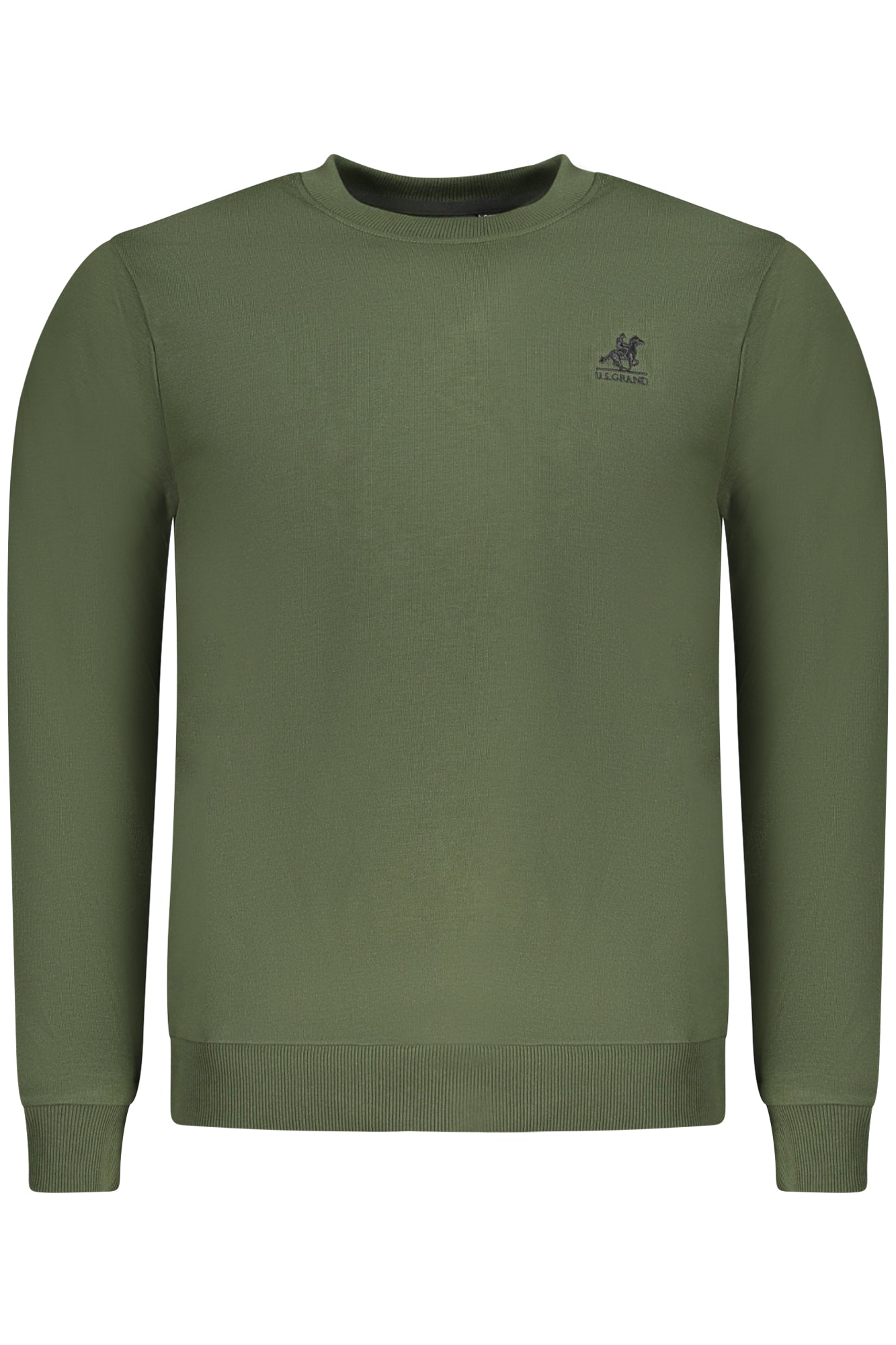 AU02652_VE16VER – Grünes Herren-Sweatshirt – Langarm, Rundhals, gesticktes Logo – Größe: S, M, L, XL, 2XL, 3XL – Farbe: Verde