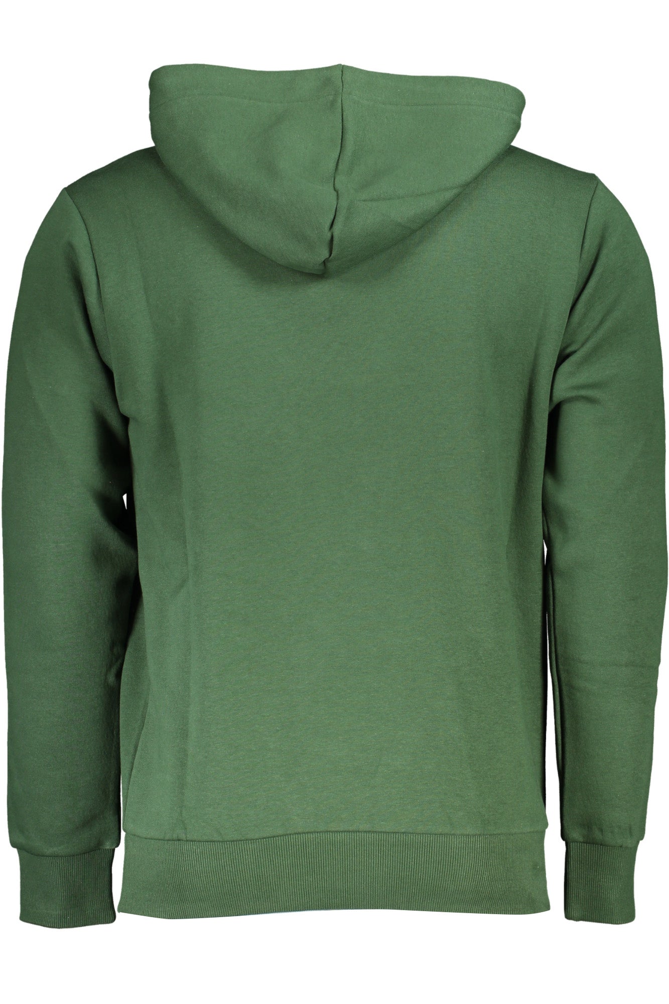 USF177_VEVERDE – Grünes Herren Sweatshirt ohne Reißverschluss mit Stickerei-Details – Größe: 2XL, XL, 3XL – Farbe: Verde