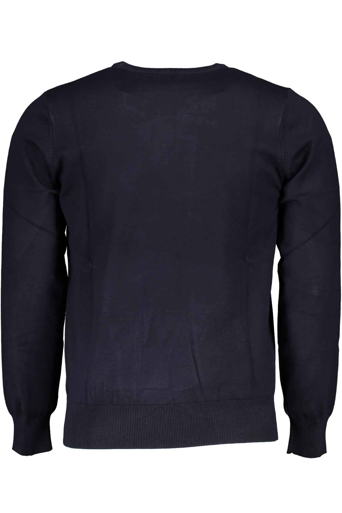OUSTR260_BLBLU – Eleganter Herrenpullover mit Stickerei und Rundhalsausschnitt in Blau – Größe: 3XL, 4XL, 5XL, 6XL – Farbe: Blu