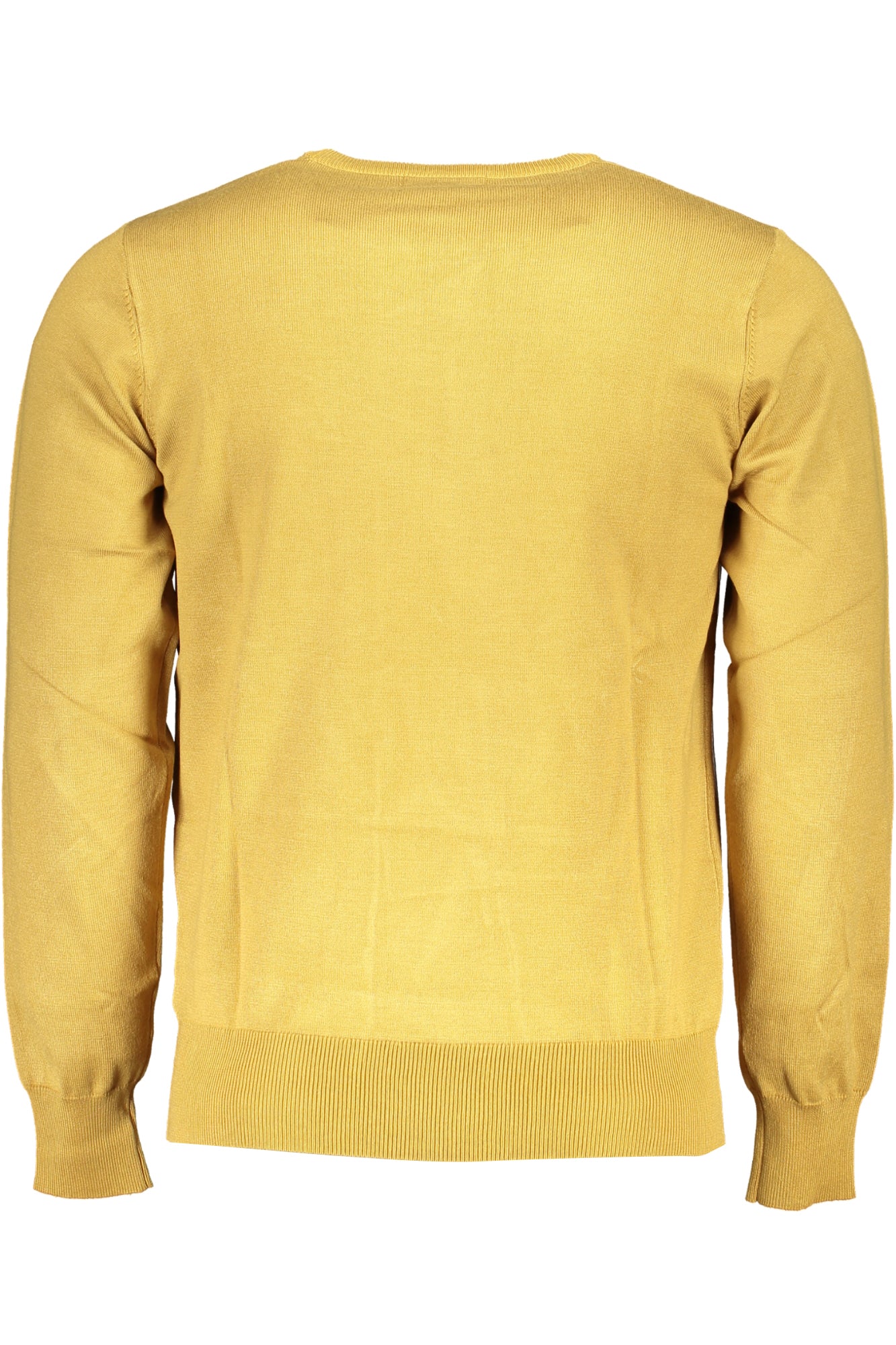 OUSTR260_GISENAPE – Elegantes Oversize Gelbes Herrenhemd mit Rundhals und Stickerei – Größe: 3XL, 4XL, 5XL, 6XL – Farbe: Giallo