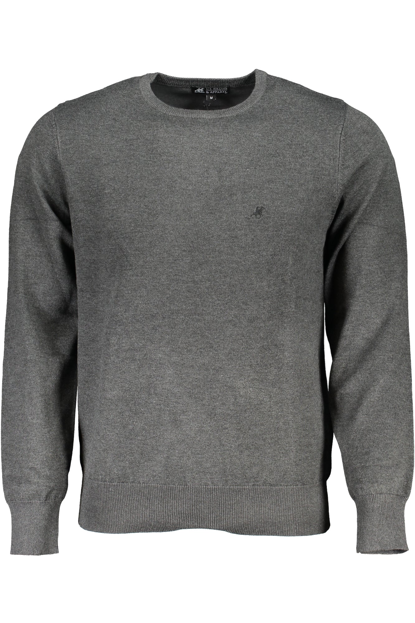 OUSTR264_GRANTRACIT – Graues Herrenhemd mit Stickerei und Kontrastdetails - Oversize-Look – Größe: 3XL, 4XL, 5XL, 6XL – Farbe: Grigio