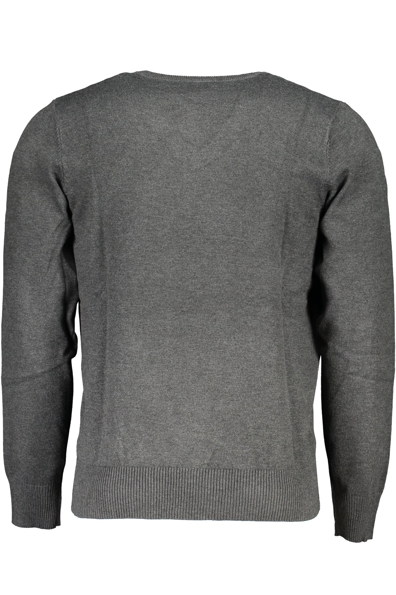 OUSTR261_GRANTRACIT – Oversized Herrenhemd Grau: Langarm, V-Ausschnitt & Stickerei – Größe: 3XL, 4XL, 5XL, 6XL – Farbe: Grigio