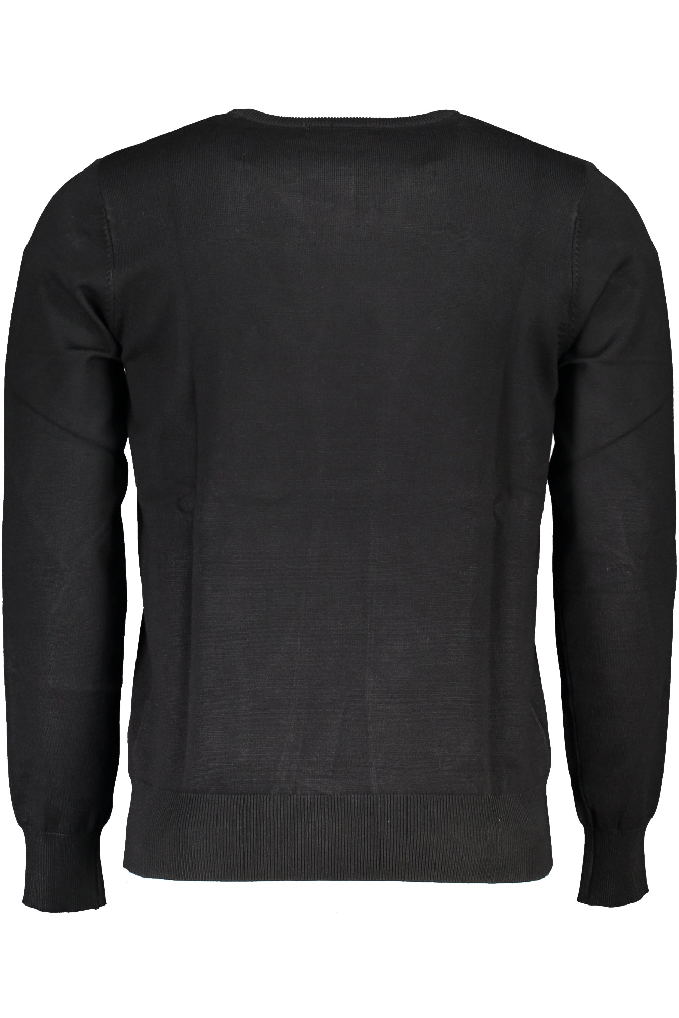OUSTR260_NENERO – Schwarzes Oversize-Herren-Shirt mit Stickerei & Rundhalsausschnitt – Größe: 3XL, 4XL, 5XL, 6XL – Farbe: Nero