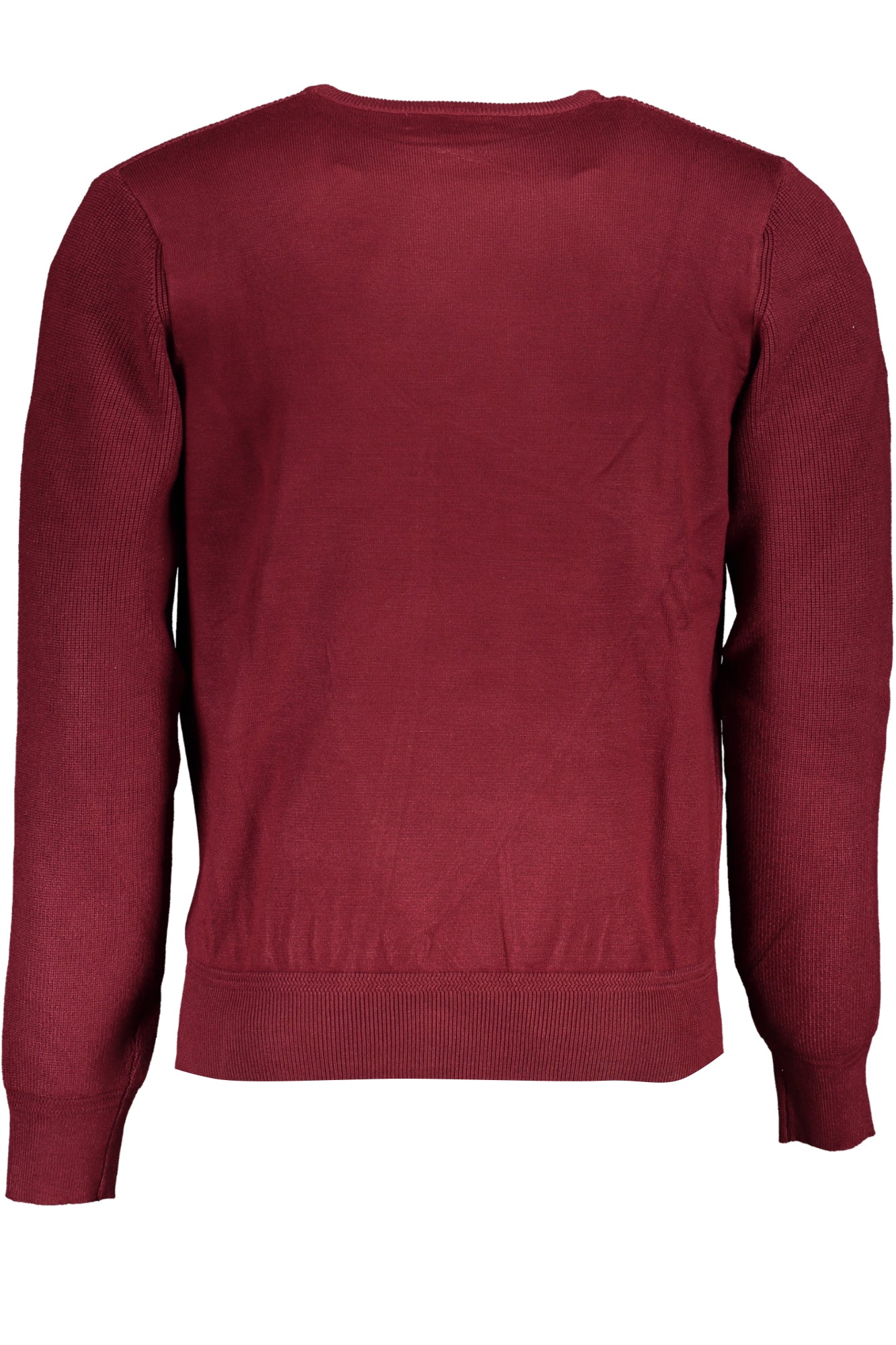 USTR924_ROROSSO – Elegantes rotes Herren Langarmshirt mit Rundhals und Logo-Details – Größe: XL, 2XL, 3XL, M – Farbe: Rosso
