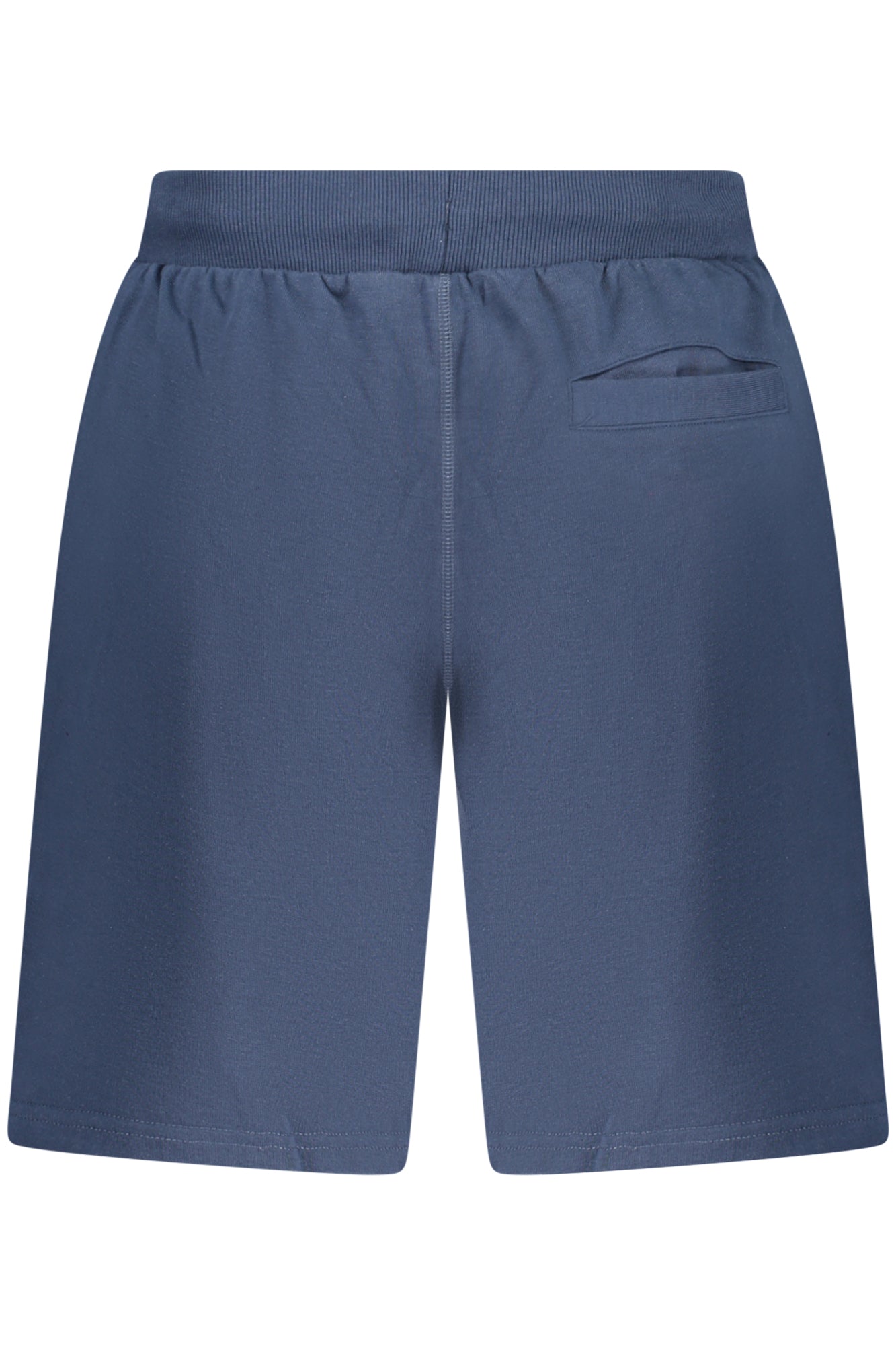 AU02657_BL1NAVY – Blaue Herren Shorts mit Kordelzug und Logo-Stickerei - 3 Taschen – Größe: S, M, L, XL, 2XL, 3XL – Farbe: Blu