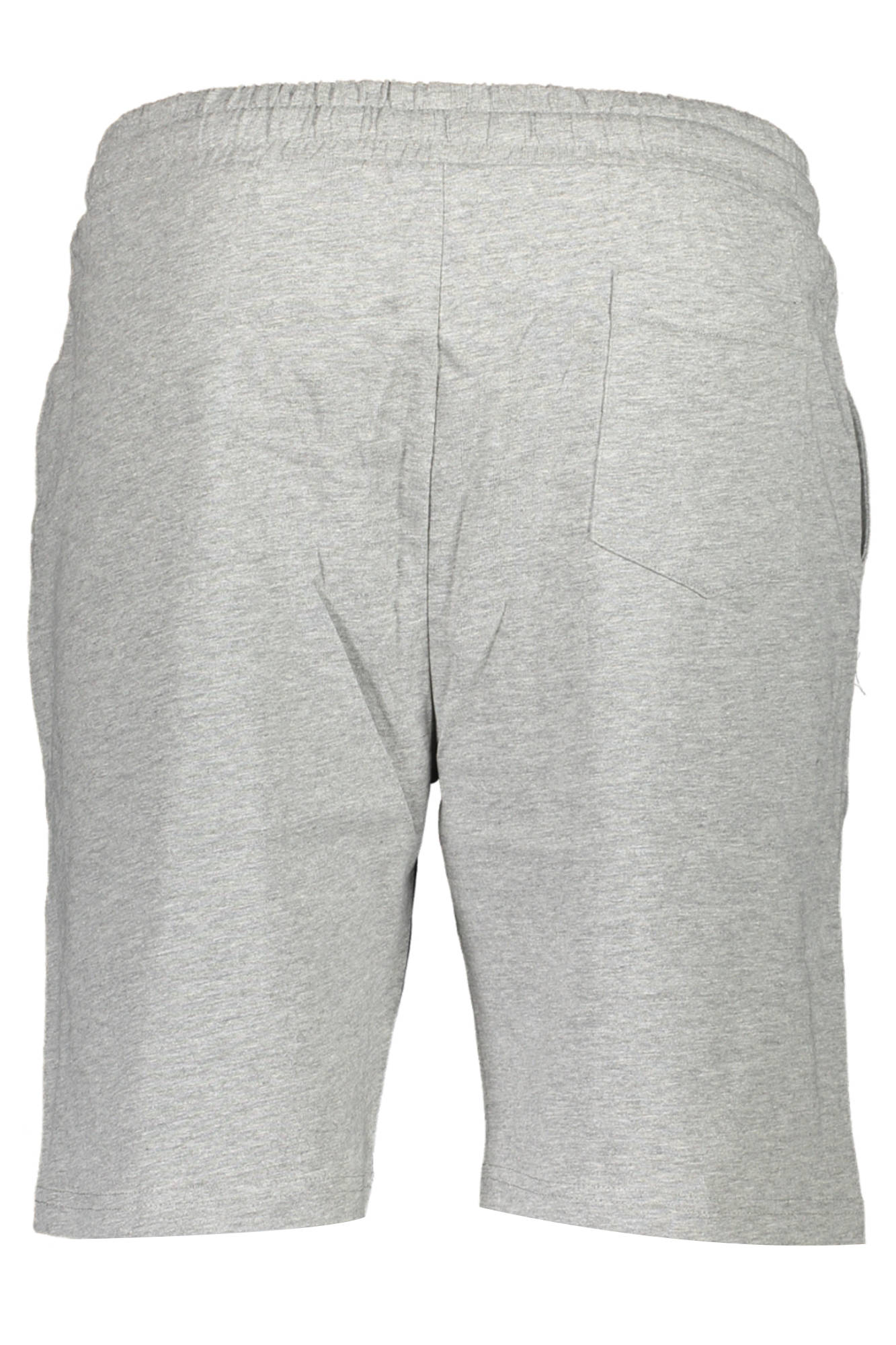 USB-086_GRIGIO_GRIGIO-MELANGE – Herren-Sportshorts Grau: Elastisch mit Kordelzug & 3 Taschen – Größe: 2XL – Farbe: Grigio