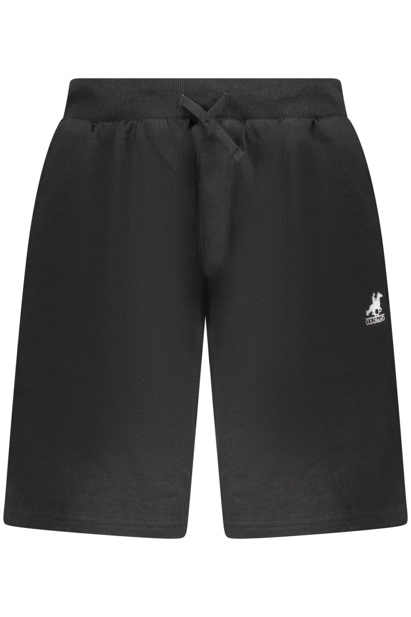 AU02657_NE23NERO – Herren Shorts Schwarz - Elastischer Bund, 3 Taschen, Stickerei Logo – Größe: S, M, L, XL, 2XL, 3XL – Farbe: Nero