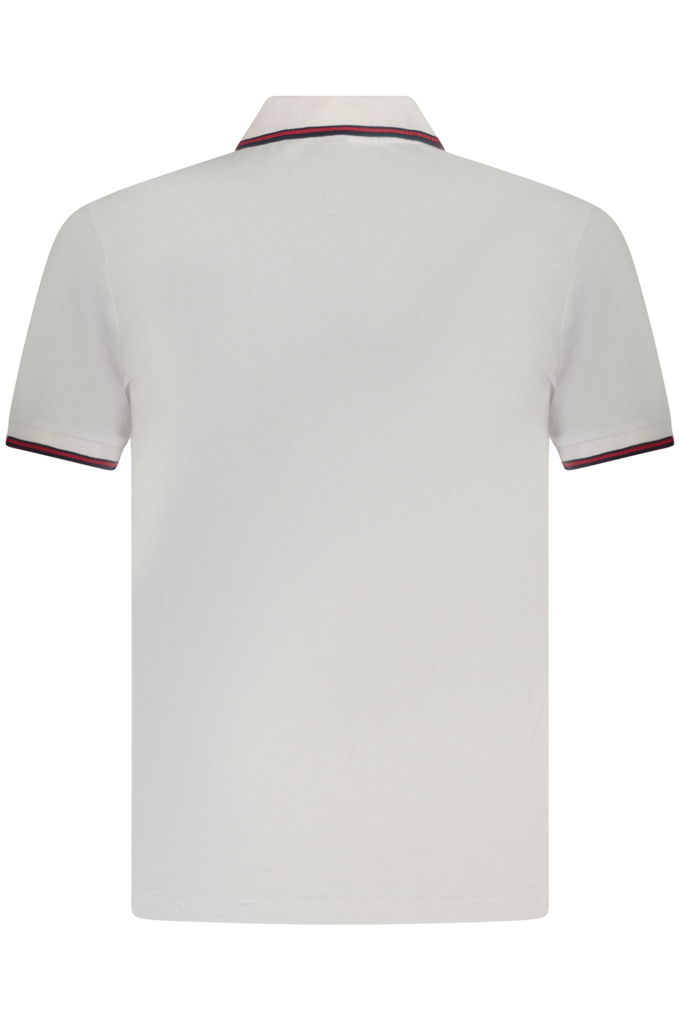 AU02660_BI6BIANC – Weißes Kurzarm-Poloshirt für Herren mit Stickdetails und Logoelementen – Größe: S, M, L, XL, 2XL, 3XL – Farbe: Bianco