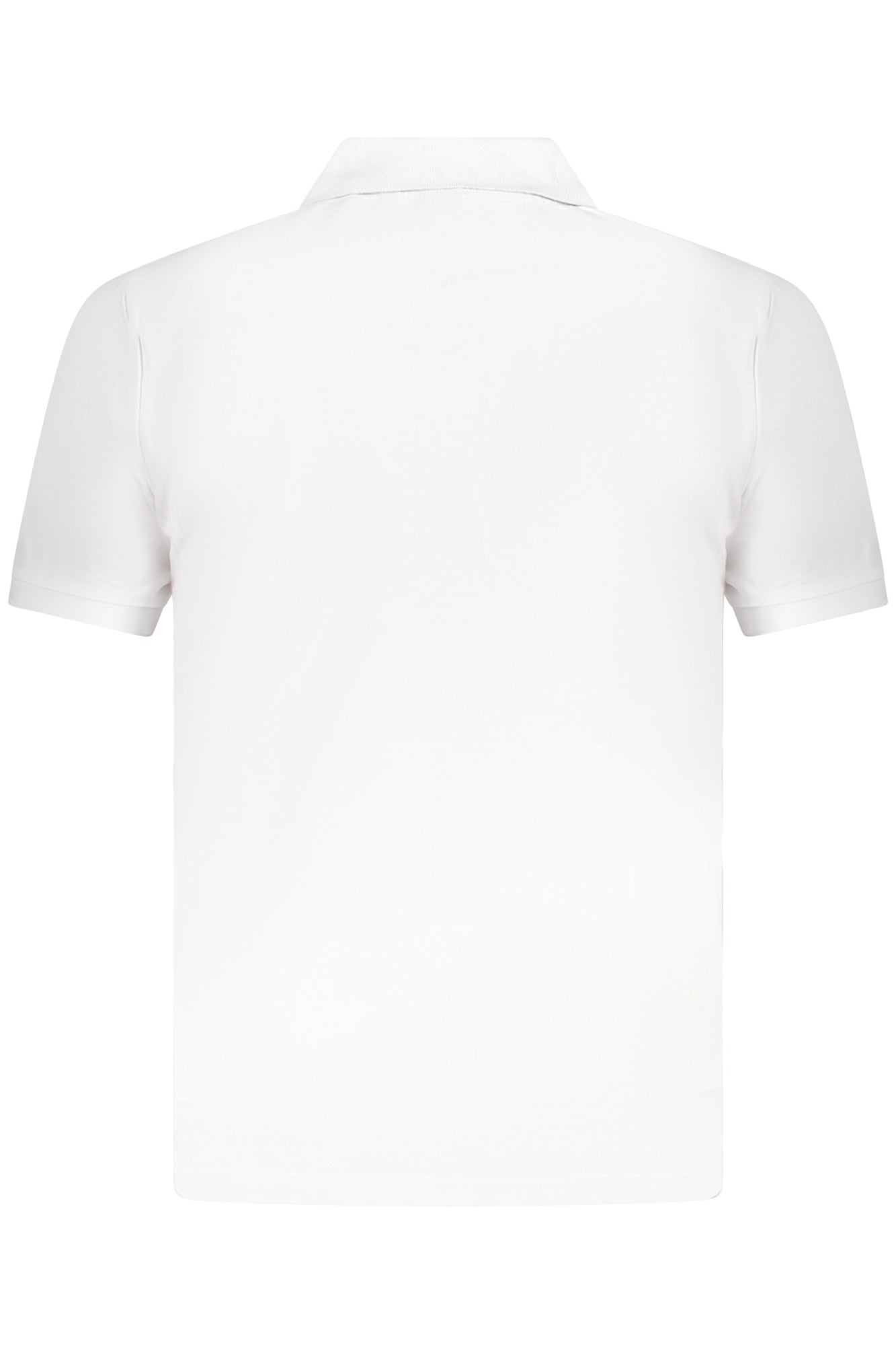 AU02662_BI6BIANC – Herren Kurzarm-Poloshirt Weiß mit Stickerei und 3-Knopf-Design – Größe: S, M, L, XL, 2XL, 3XL – Farbe: Bianco