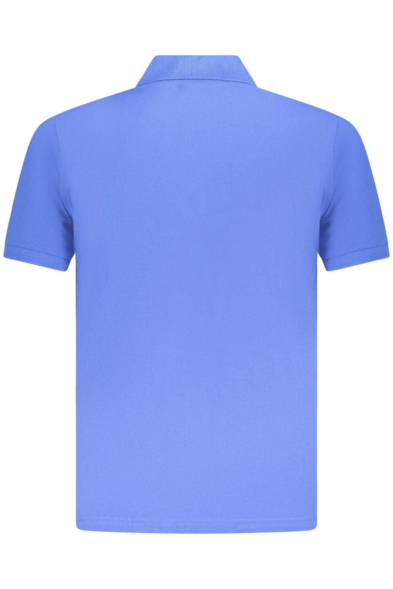 AU02658_BL3AZZUR – Herren Blaues Kurzarm-Poloshirt mit Stickerei und 3 Knöpfen – Größe: S, M, L, XL, 2XL, 3XL – Farbe: Blu