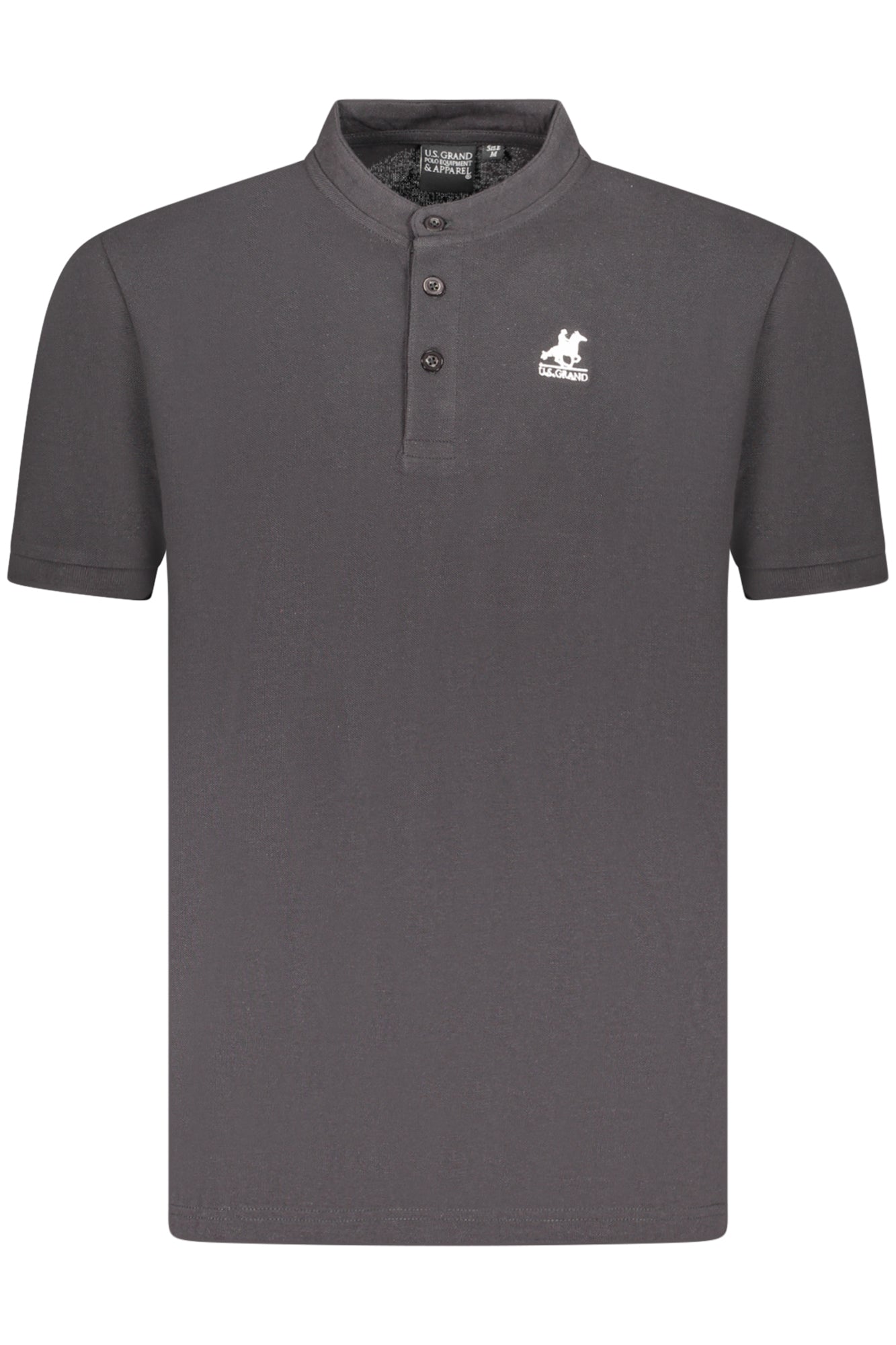 AU02661_NE23NERO – Elegantes Herren Kurzarm-Poloshirt Schwarz mit Stickerei & Logo – Größe: S, M, L, XL, 2XL, 3XL – Farbe: Nero