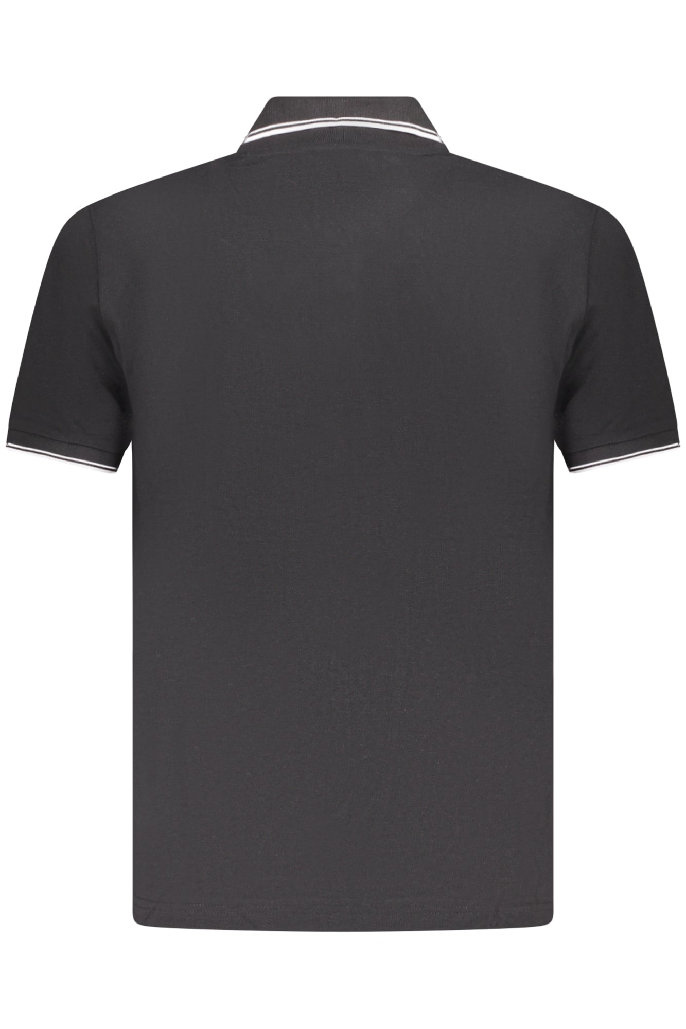 AU02659_NE23NERO – Elegantes Herren Poloshirt Schwarz – Kurzarm mit Stickerei-Details – Größe: S, M, L, XL, 2XL, 3XL – Farbe: Nero