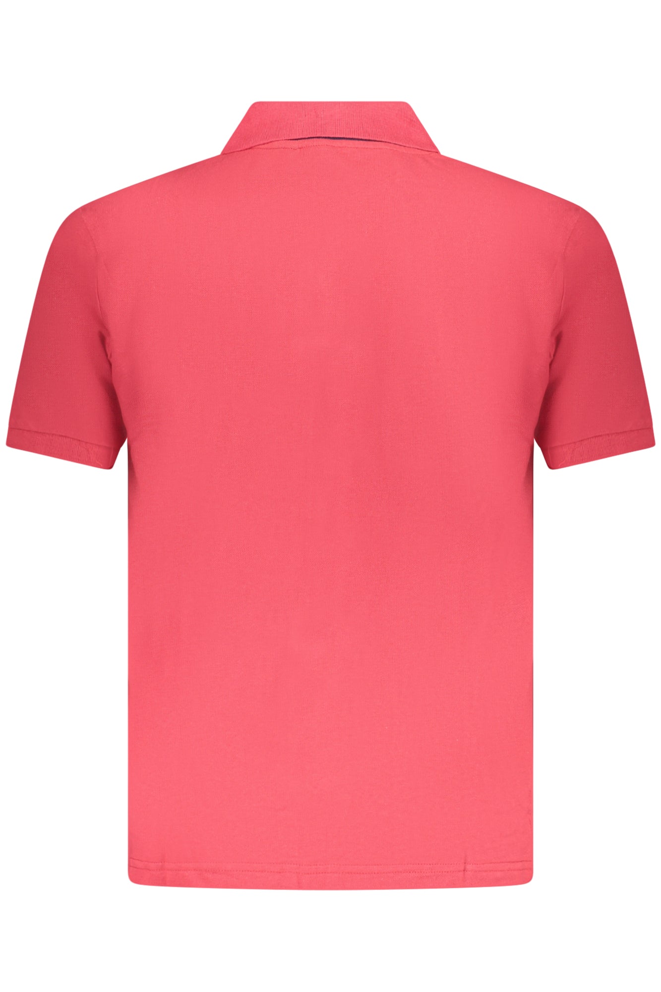 AU02662_RO8ROSSO – Elegantes rotes Poloshirt für Herren mit Stickerei - Kurzarm, 3 Knöpfe – Größe: S, M, XL, 2XL, 3XL, L – Farbe: Rosso