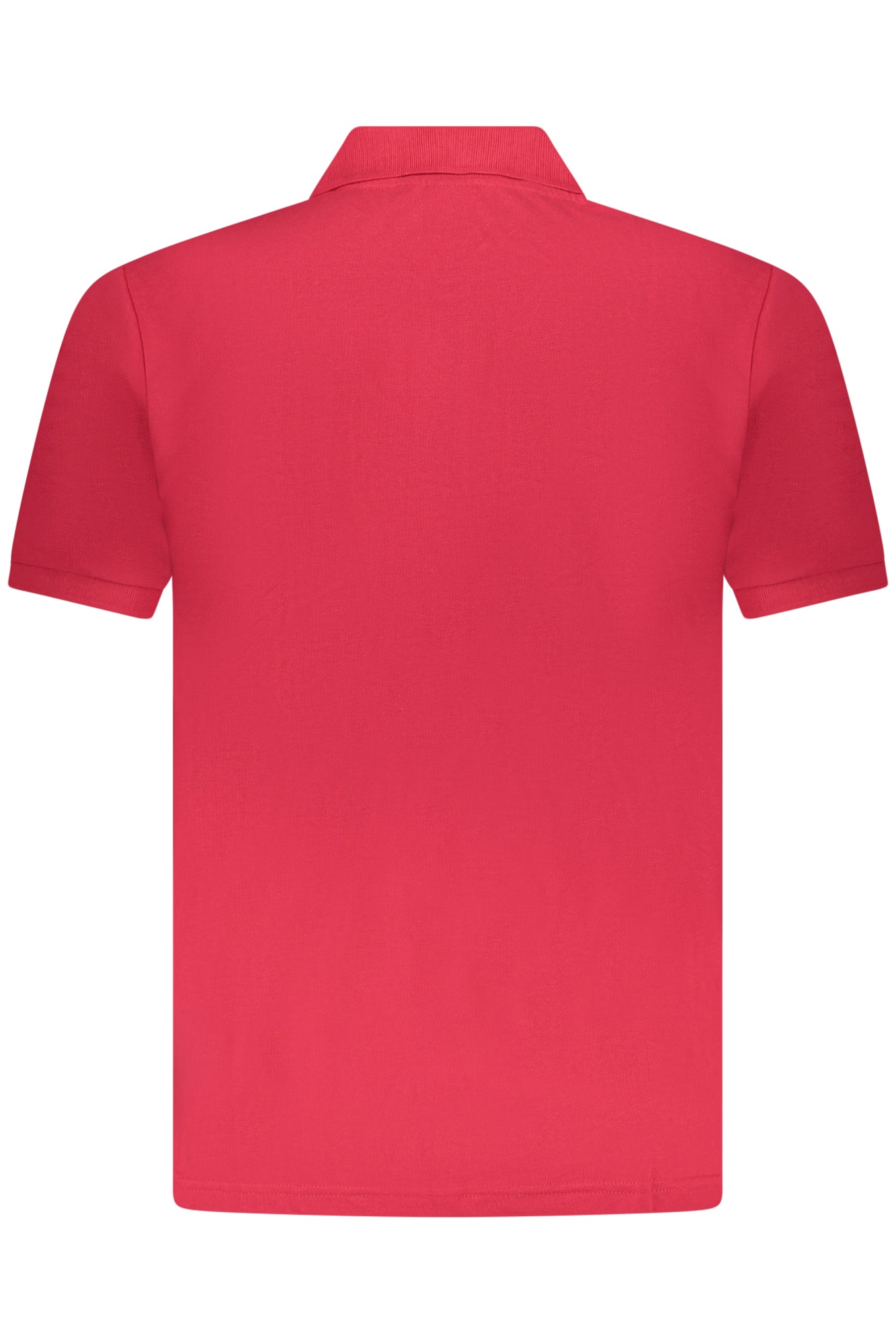 AU02658_RO8ROSSO – Herren Kurzarm-Polohemd Rot mit Stickerei und 3 Knöpfen – Größe: S, M, L, XL, 2XL, 3XL – Farbe: Rosso