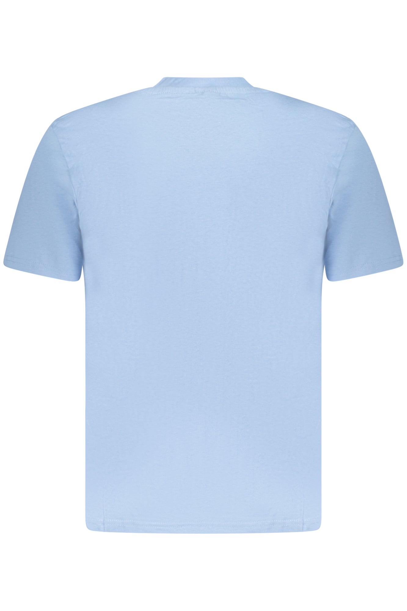 AU02643_AZ4CIELO – Herren Kurzarm T-Shirt in Hellblau mit Rundhals und Logo-Stickerei – Größe: S, M, L, XL, 2XL, 3XL – Farbe: Azzurro