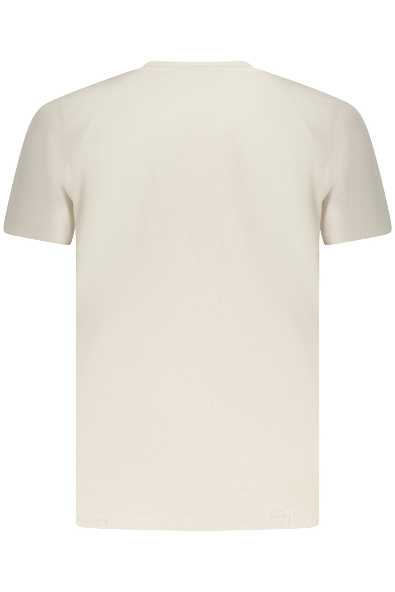 AU02646_BE17SABB – Elegantes Herren T-Shirt Beige: Kurzarm & Rundhals mit Print-Details – Größe: S, M, L, XL, 2XL, 3XL – Farbe: Beige