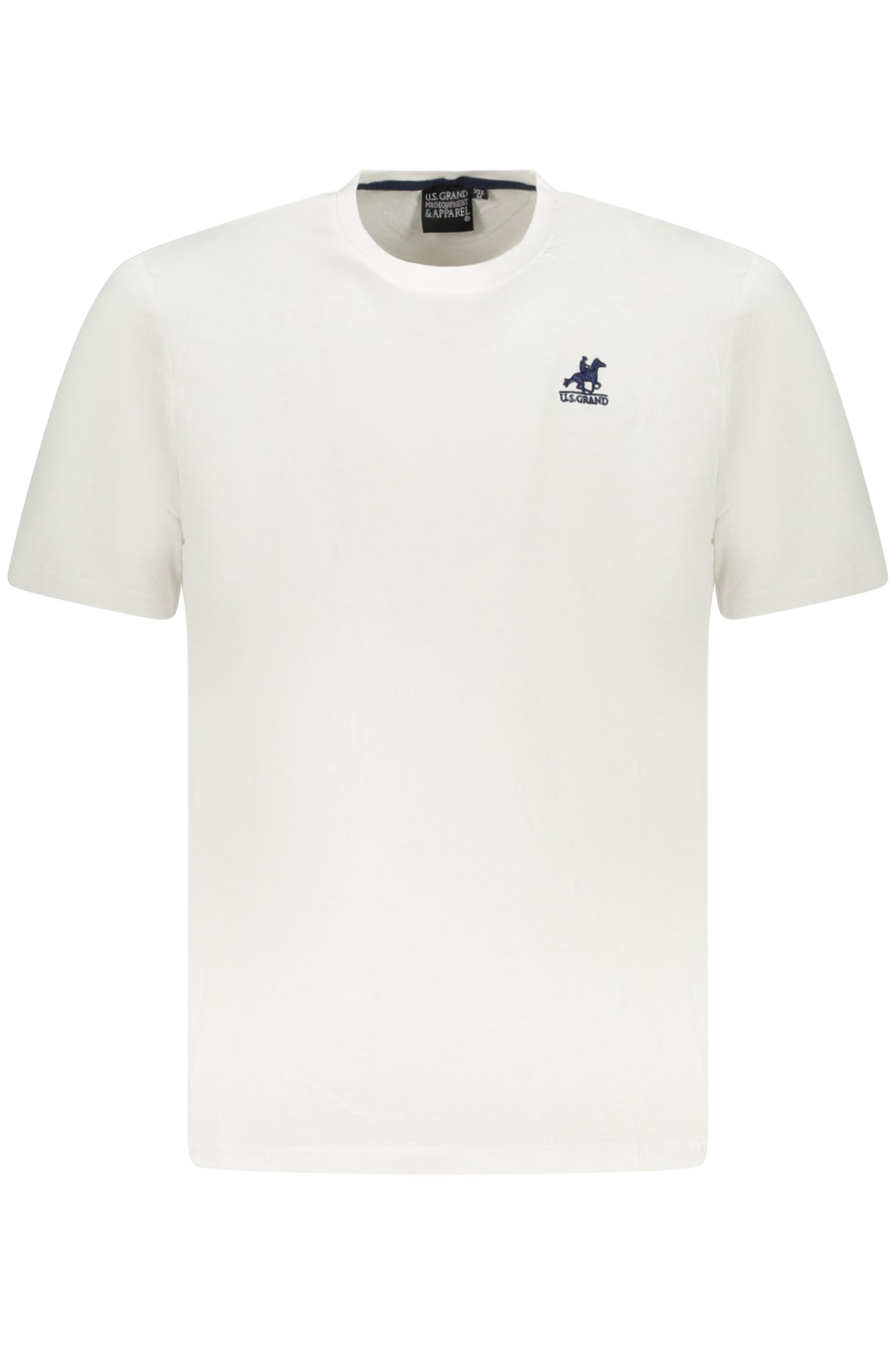 AU02643_BI6BIANC – Herren Kurzarm T-Shirt Weiß mit Stickerei und Rundhals Design – Größe: S, M, L, XL, 2XL, 3XL – Farbe: Bianco