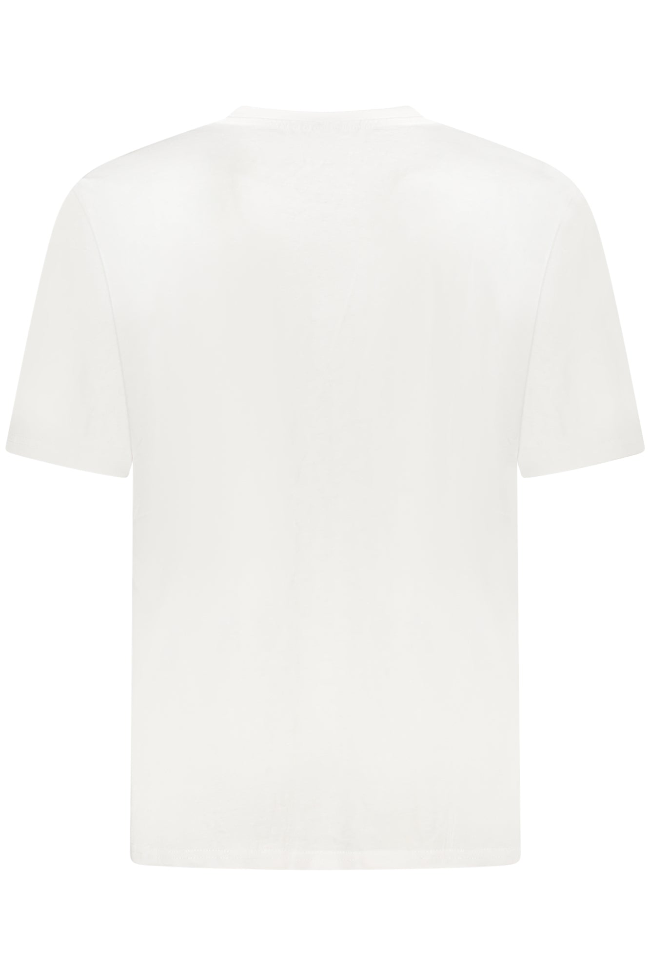 AU02649_BI6BIANC – Herren Kurzarm T-Shirt Weiß mit Rundausschnitt und Logo-Druck – Größe: S, M, L, XL, 2XL, 3XL – Farbe: Bianco