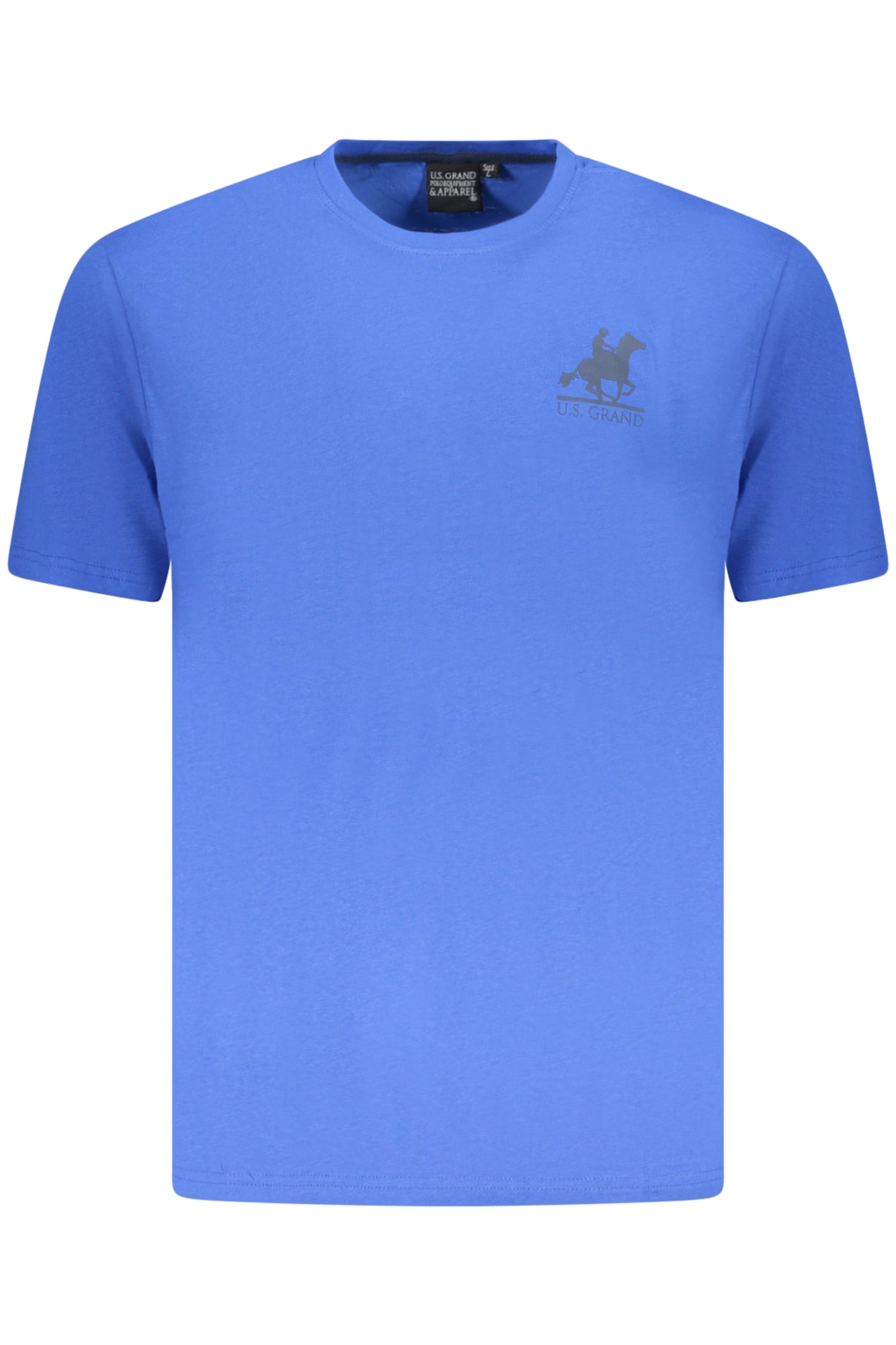 AU02647_BL3AZZUR – Stylisches Herren T-Shirt Blau - Kurzarm, Rundhals & Logo-Design – Größe: S, L, XL, 3XL, M, 2XL – Farbe: Blu