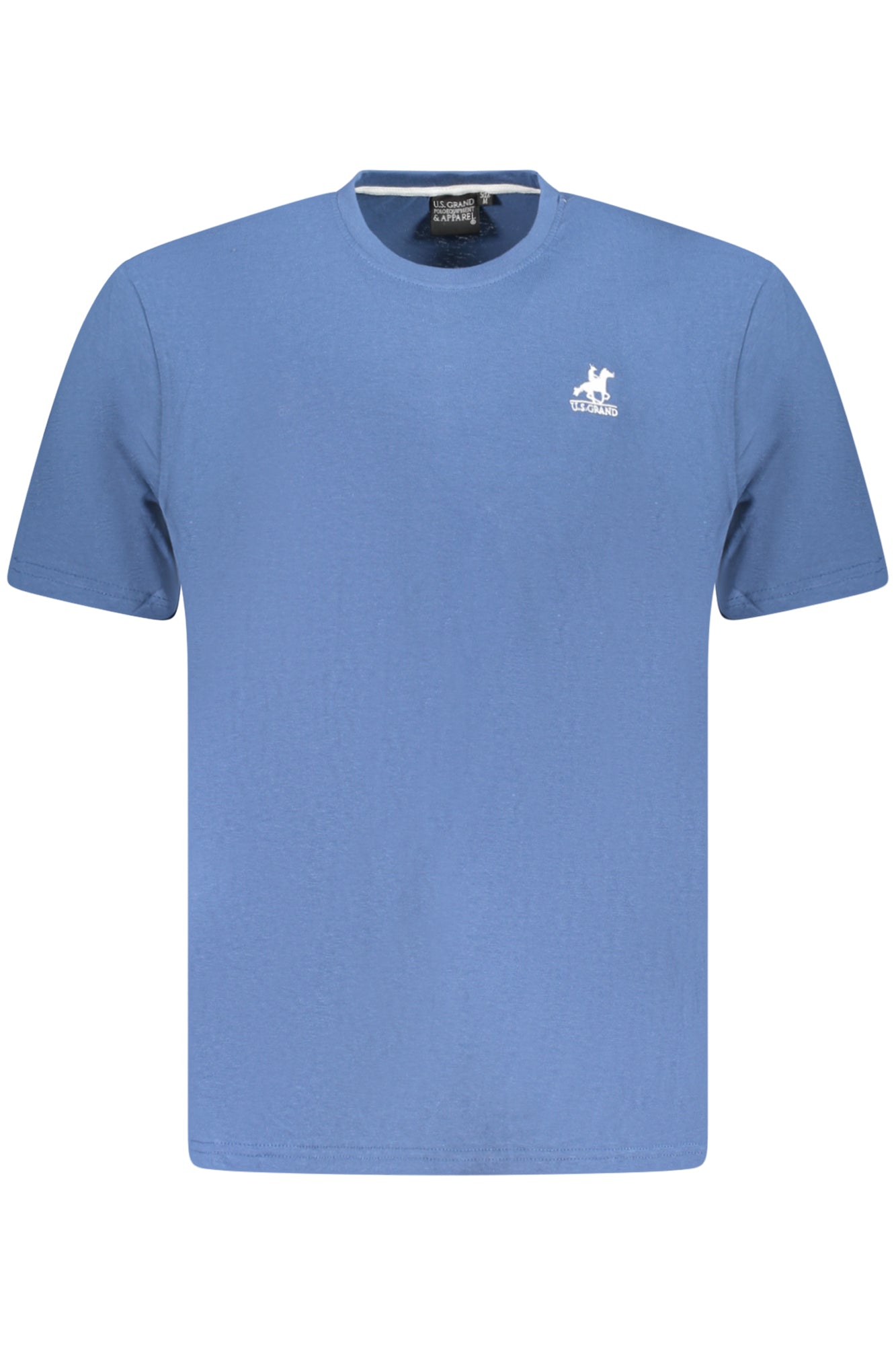 AU02643_BL2JEANS – Herren Kurzarm T-Shirt Blau mit Rundhals und Logo-Stickerei – Größe: S, M, L, XL, 2XL, 3XL – Farbe: Blu