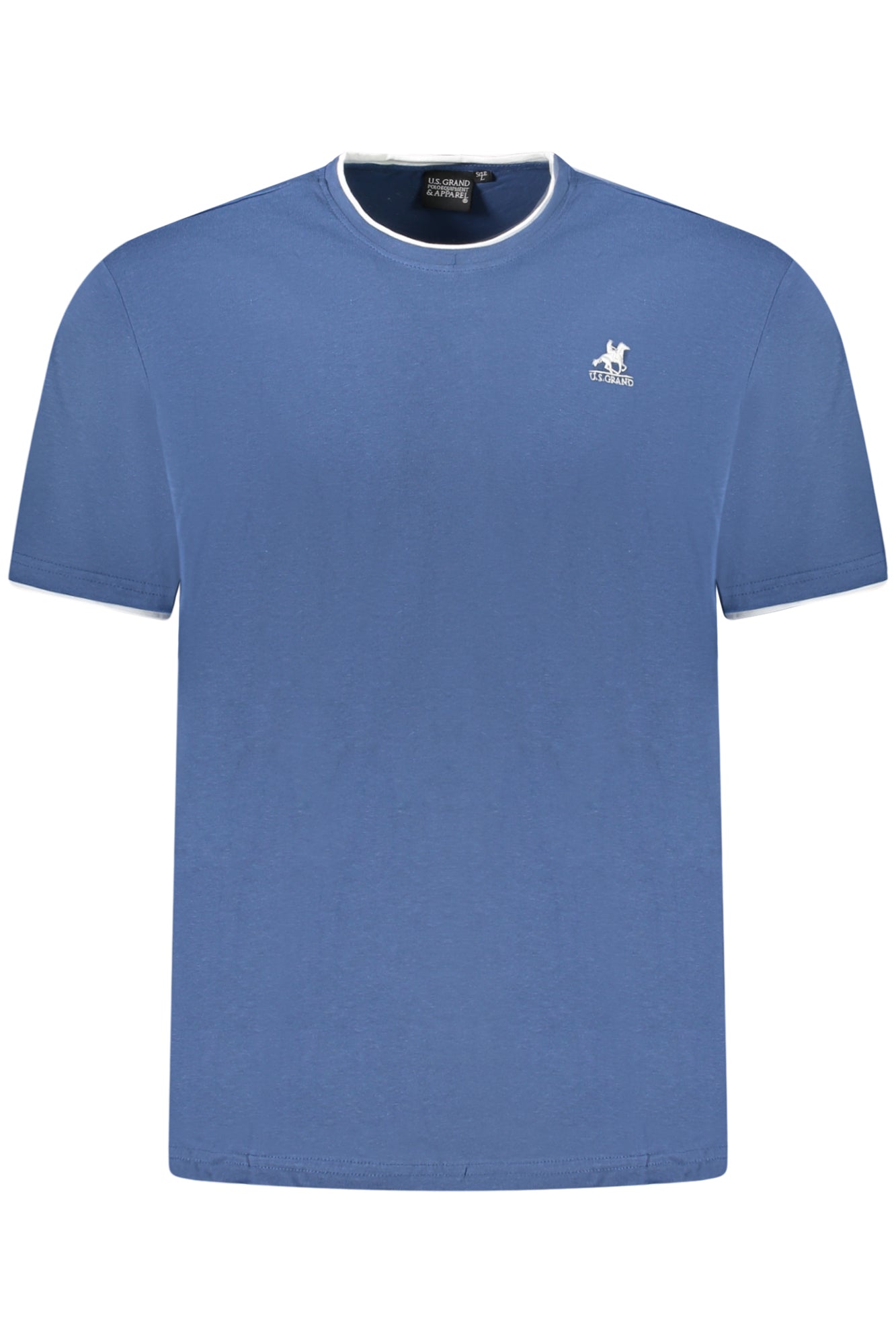 AU02644_BL2JEANS – Blaues Herren T-Shirt mit Rundhals und Stickerei – Stilvoll & Modern – Größe: S, M, L, XL, 2XL, 3XL – Farbe: Blu