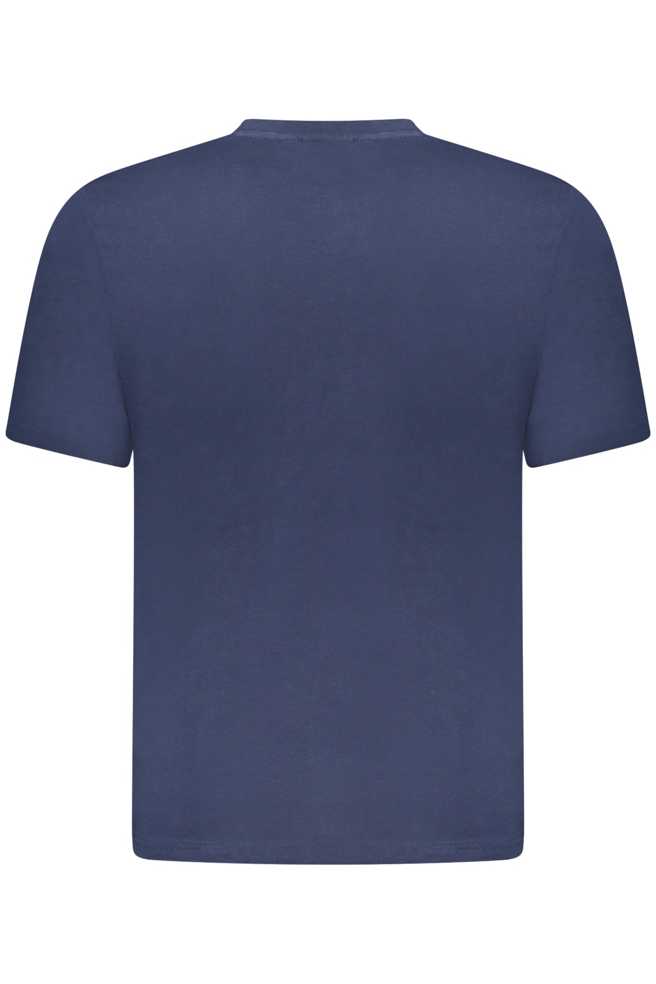 AU02650_BL1NAVY – Herren Blaues Rundhals T-Shirt mit Print und Logo - Kurzarm Mode – Größe: S, M, L, XL, 2XL, 3XL – Farbe: Blu
